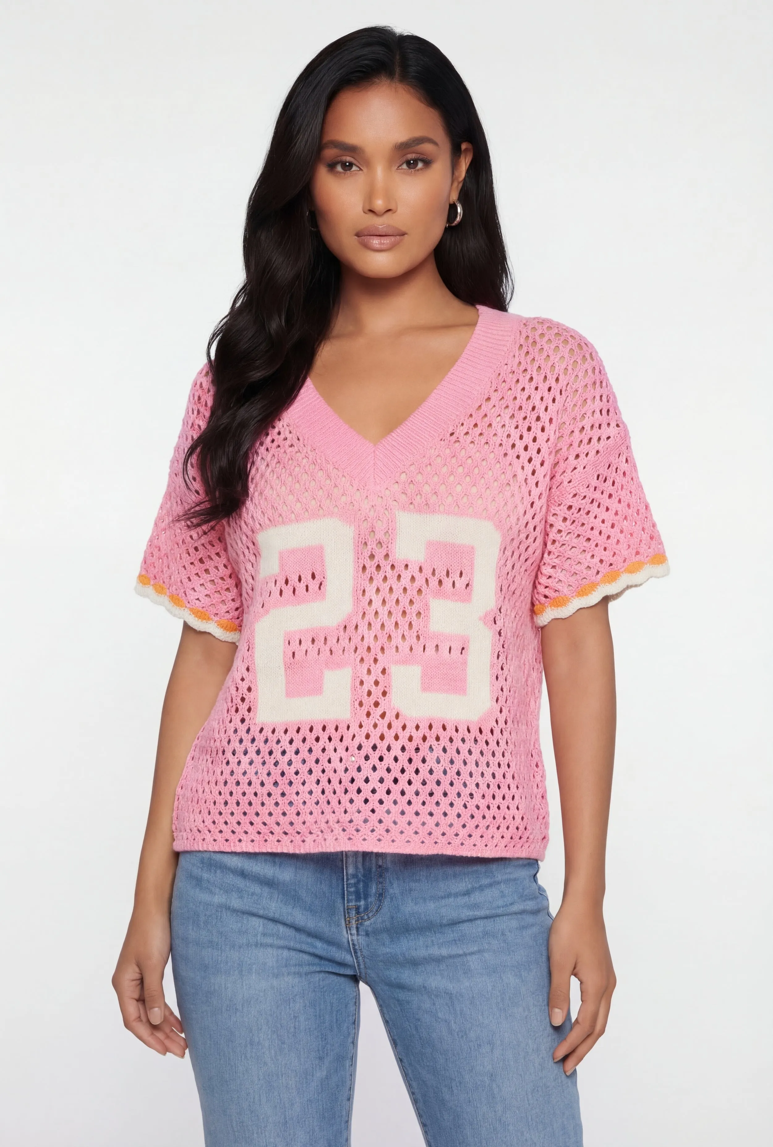 Crochet 23 Graphic Football Jersey sold by Rainbow product image thumbnail 2