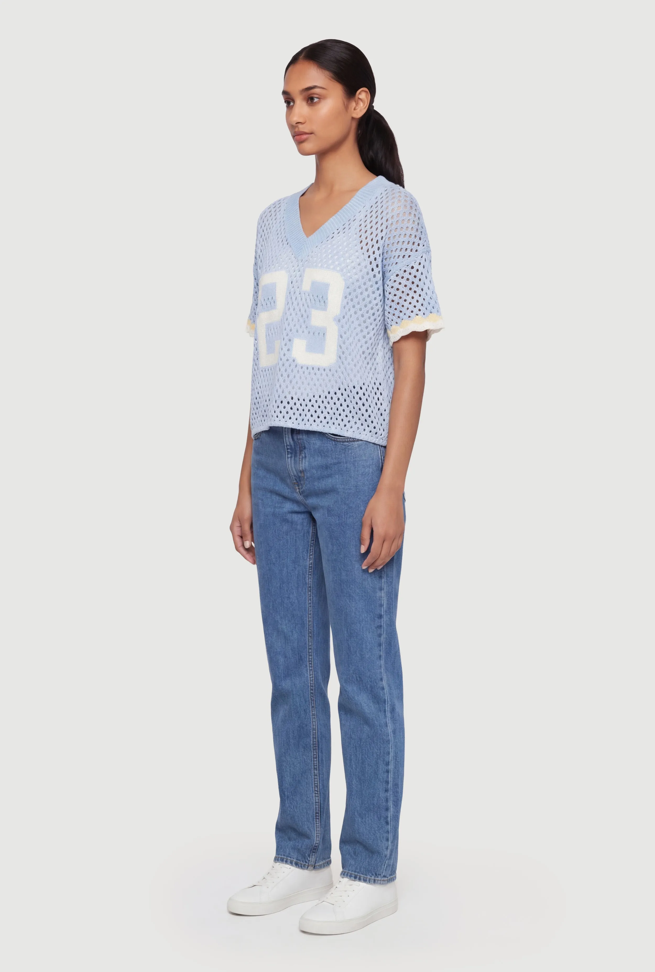 Crochet 23 Graphic Football Jersey sold by Rainbow product image thumbnail 3