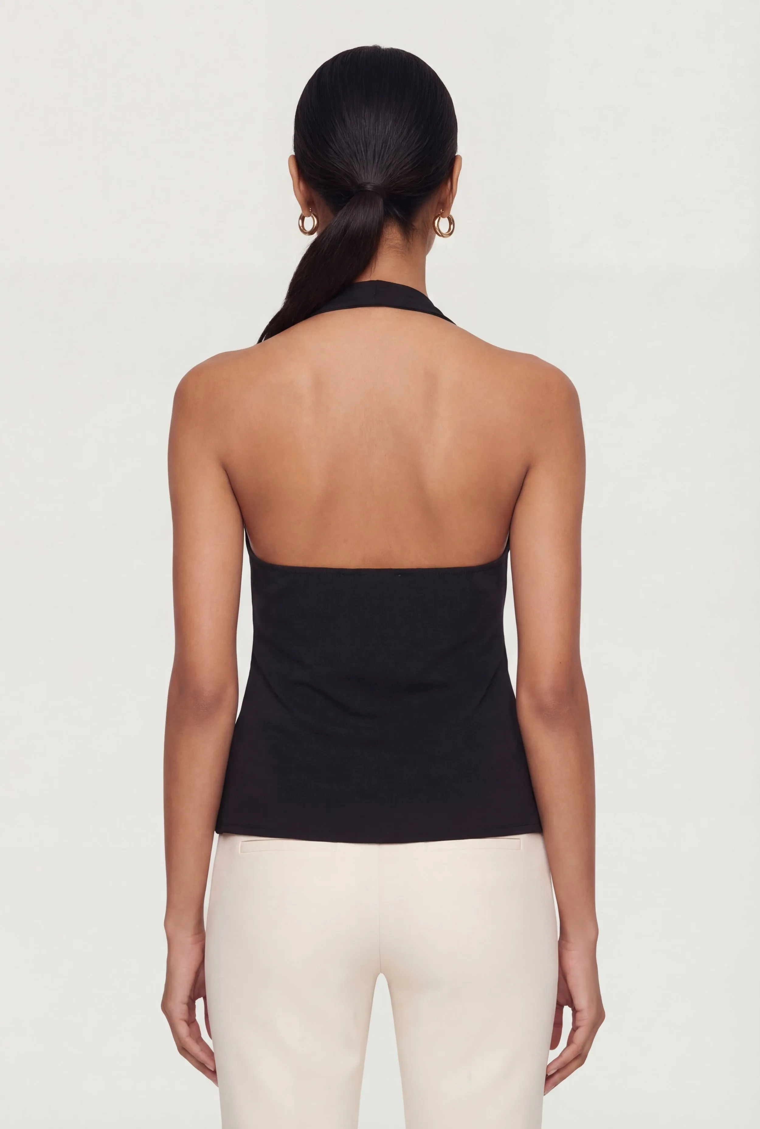 Metallic Detail Cowl Neck Halter Blouse sold by Rainbow product image thumbnail 5