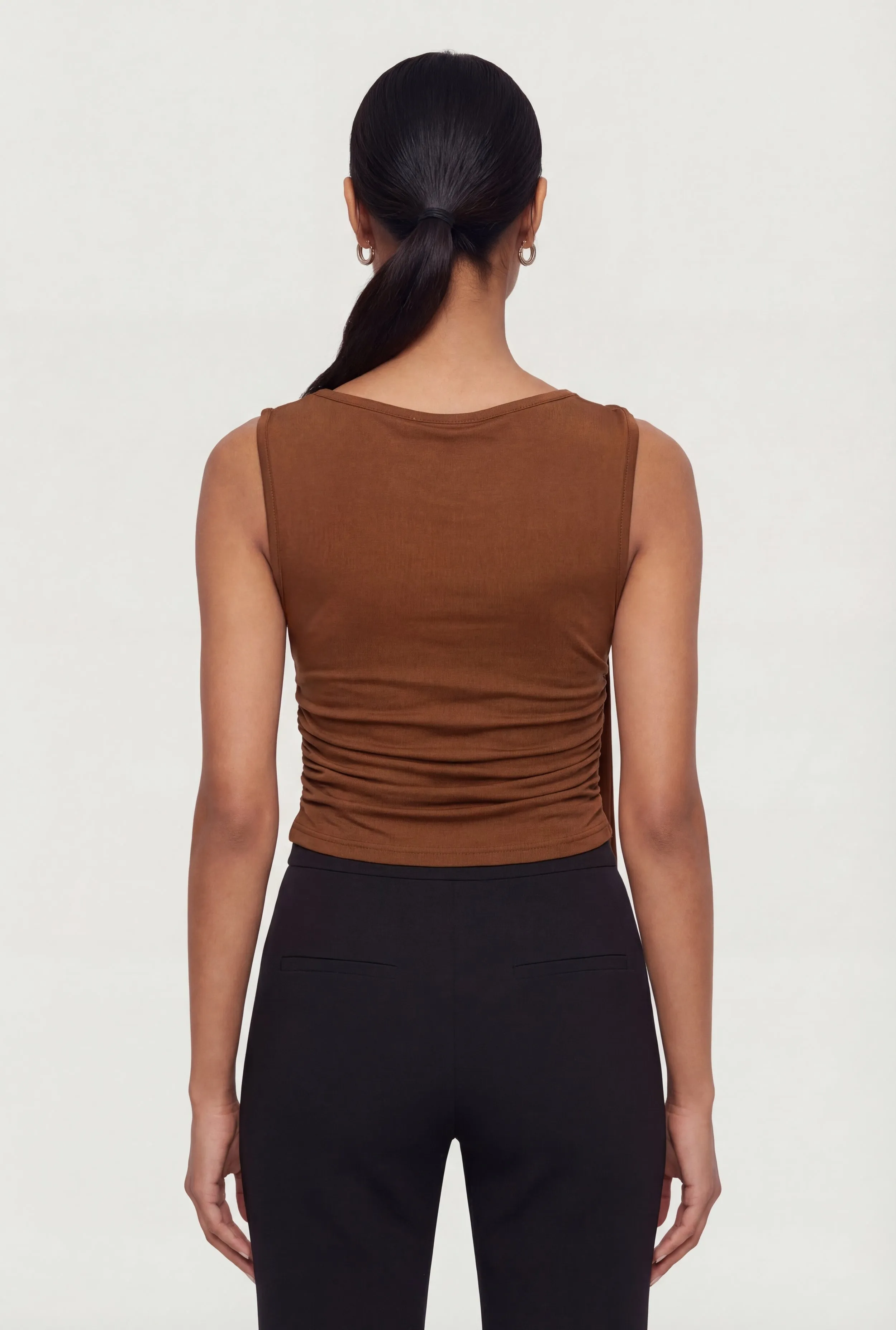 Metallic Detail Ruched Side Scarf Top sold by Rainbow product image thumbnail 5