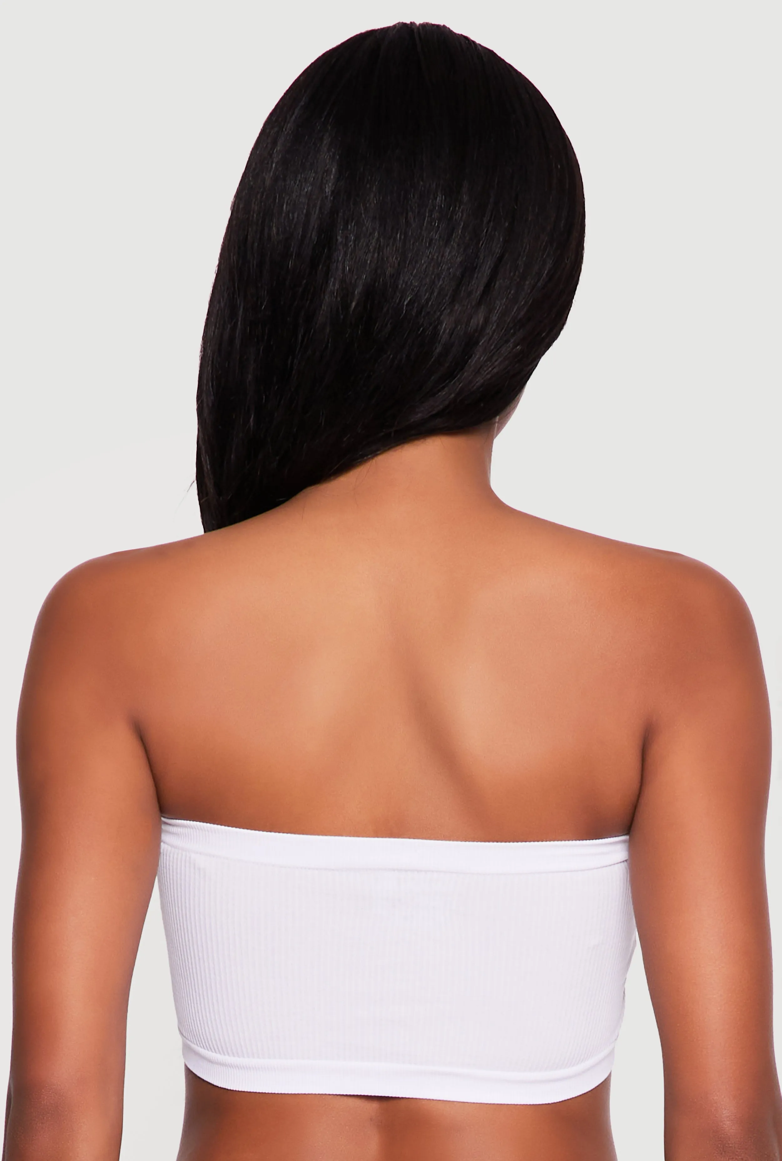 Ribbed Knit Stretch Bandeau Bra sold by Rainbow product image thumbnail 5