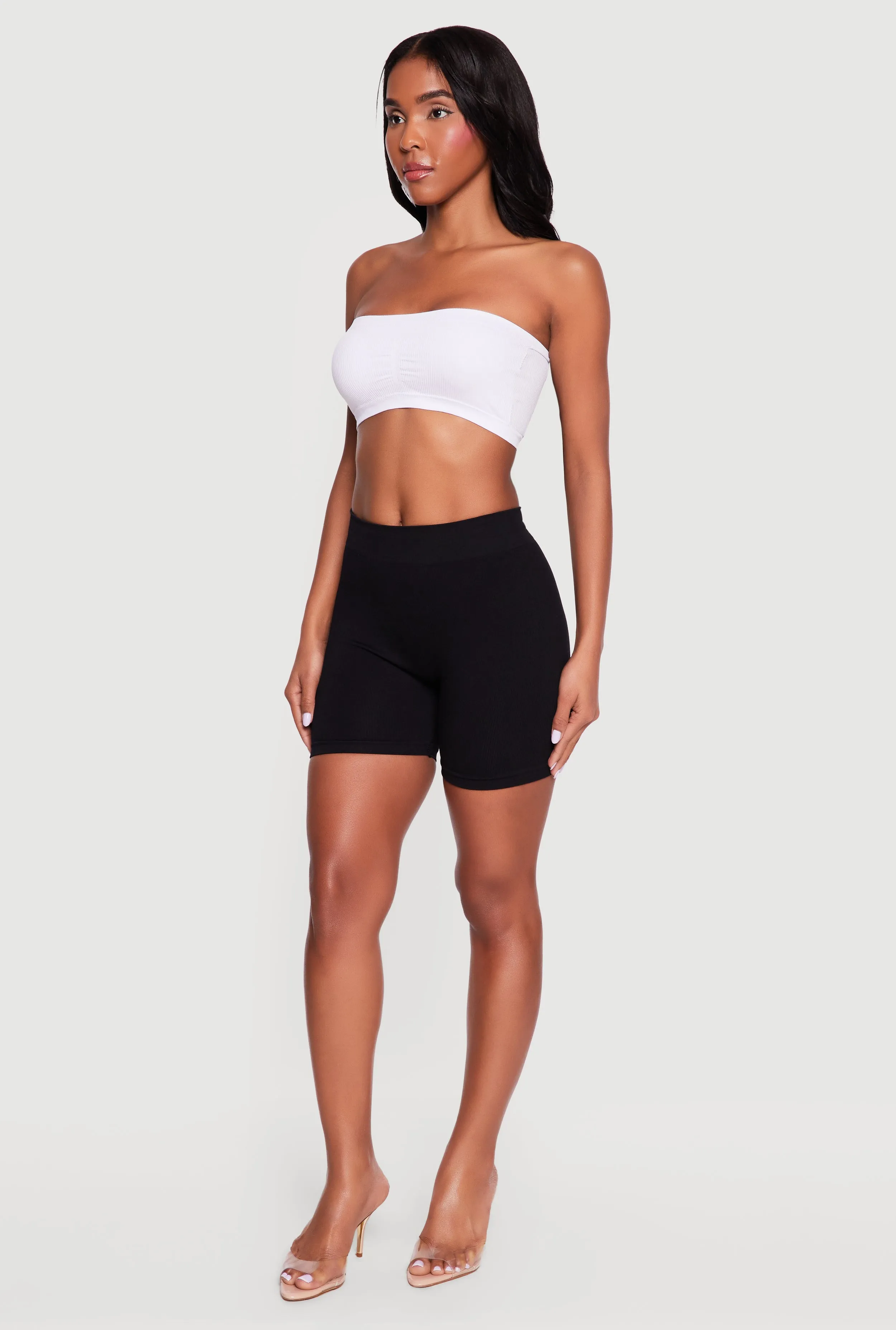 Ribbed Knit Stretch Bandeau Bra sold by Rainbow product image thumbnail 3