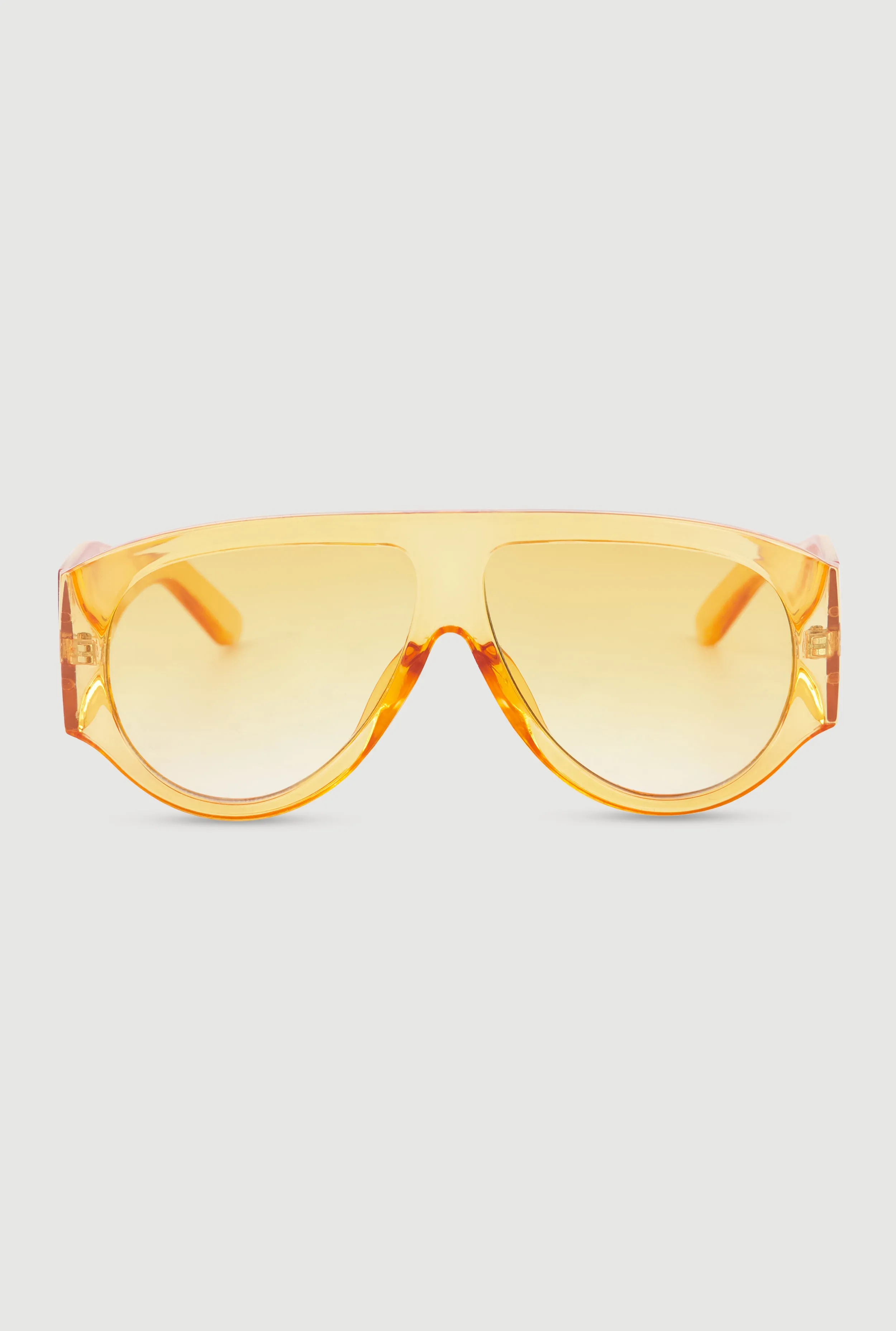 Ombre Lens Curved Shield Sunglasses sold by Rainbow