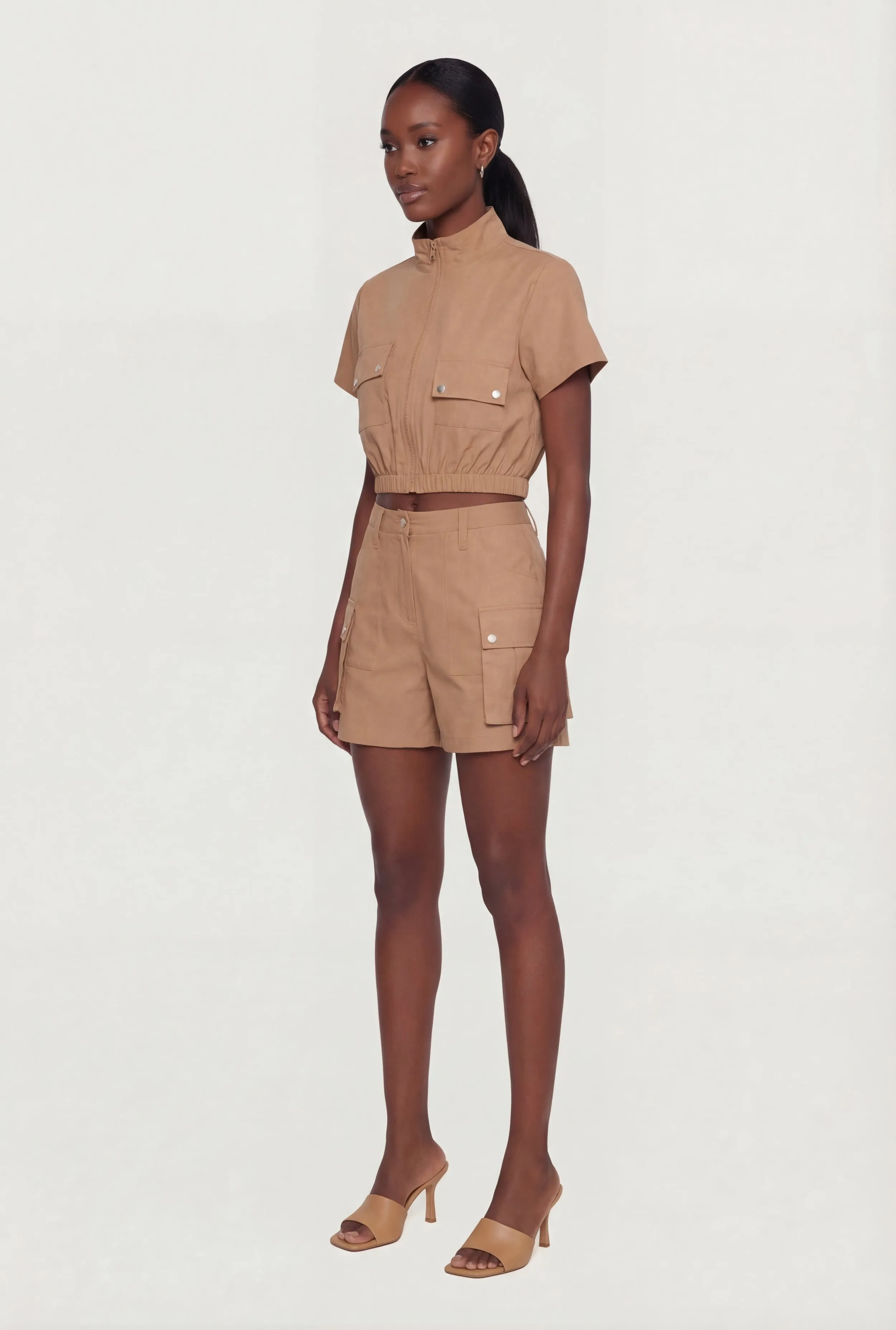 High Waisted Cargo Shorts sold by Rainbow product image thumbnail 2