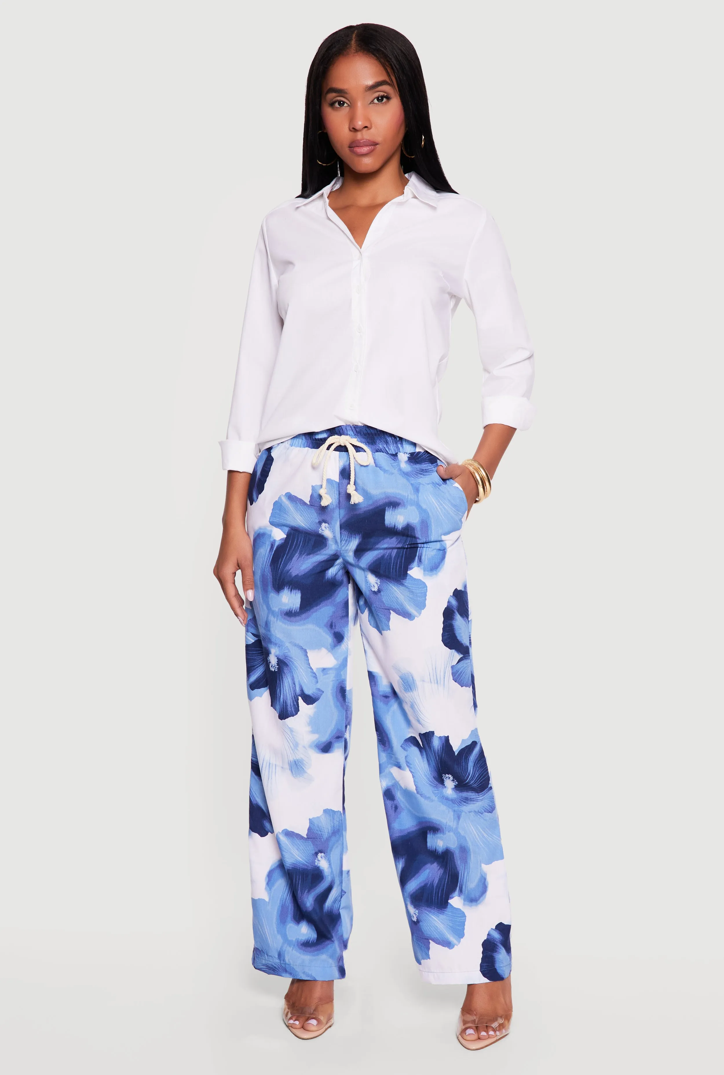 Printed Poplin Wide Leg Pants sold by Rainbow product image thumbnail 2