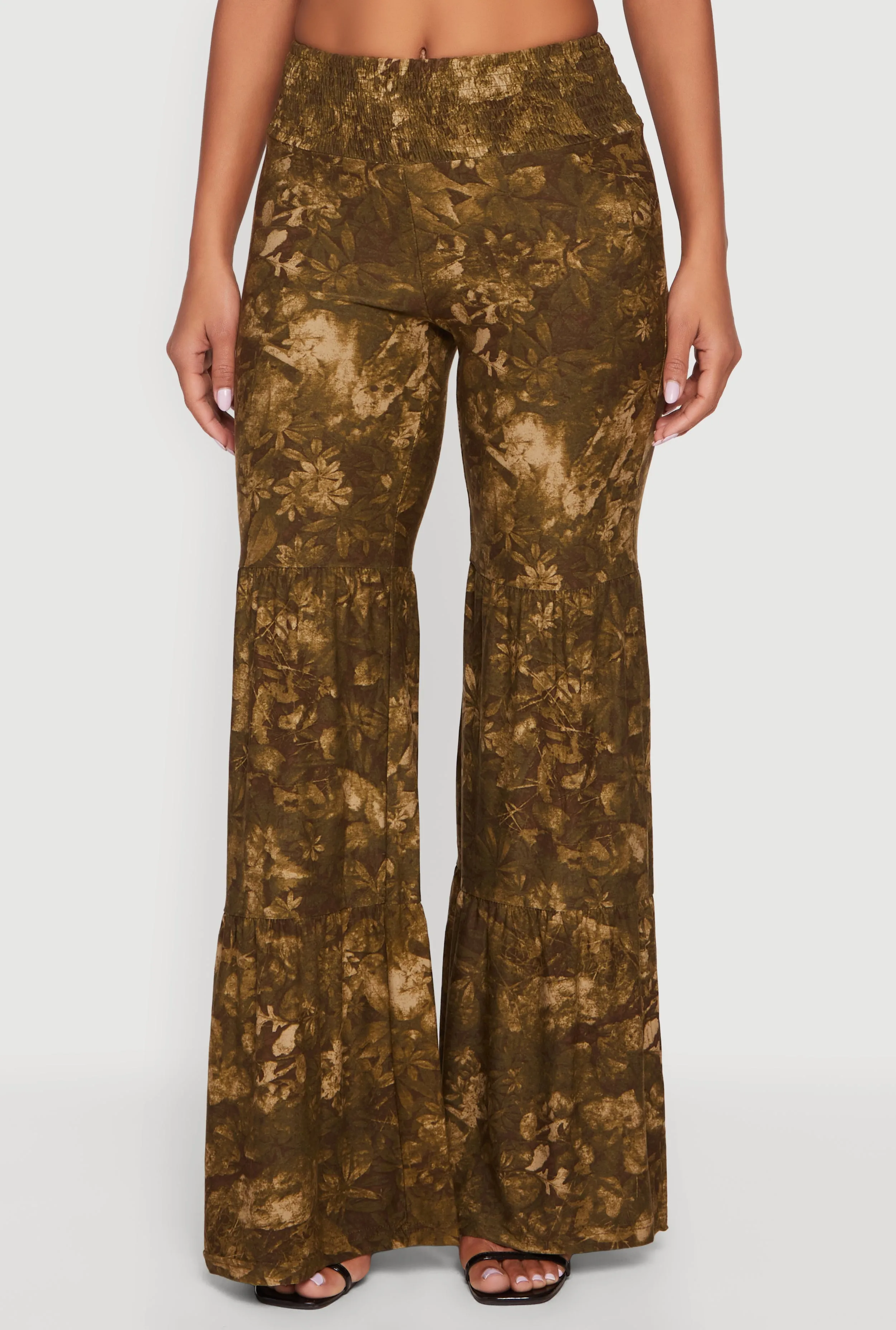 Patterned Tiered Flare Pants sold by Rainbow product image thumbnail 3