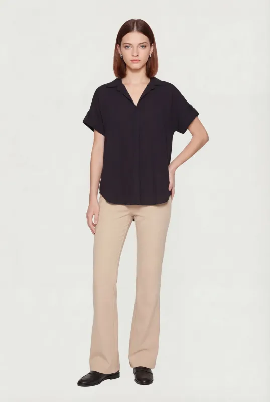 Notch Collar Blouse made by Rainbow