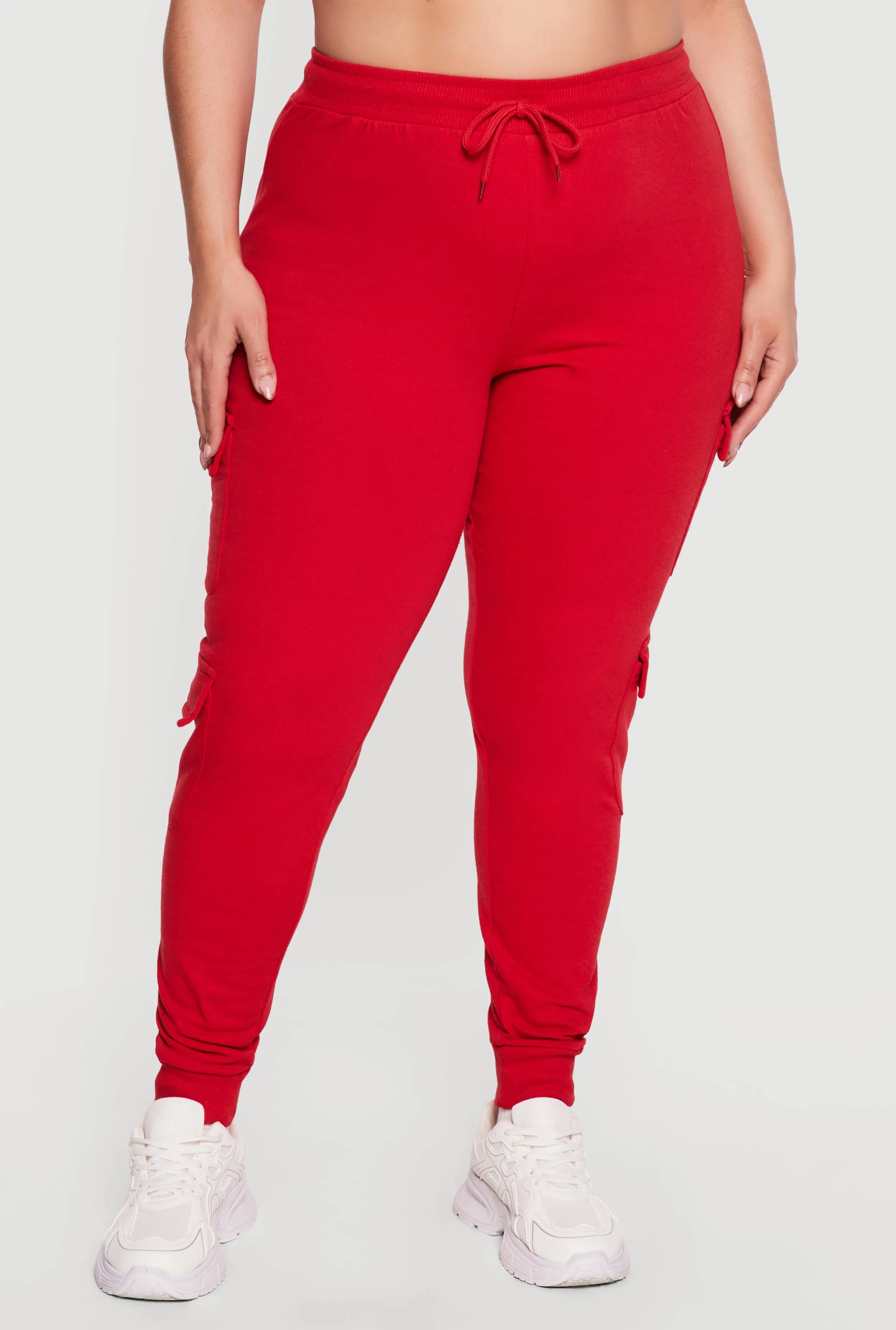 Plus Size High Drawstring Waist Cargo Joggers sold by Rainbow product image thumbnail 3