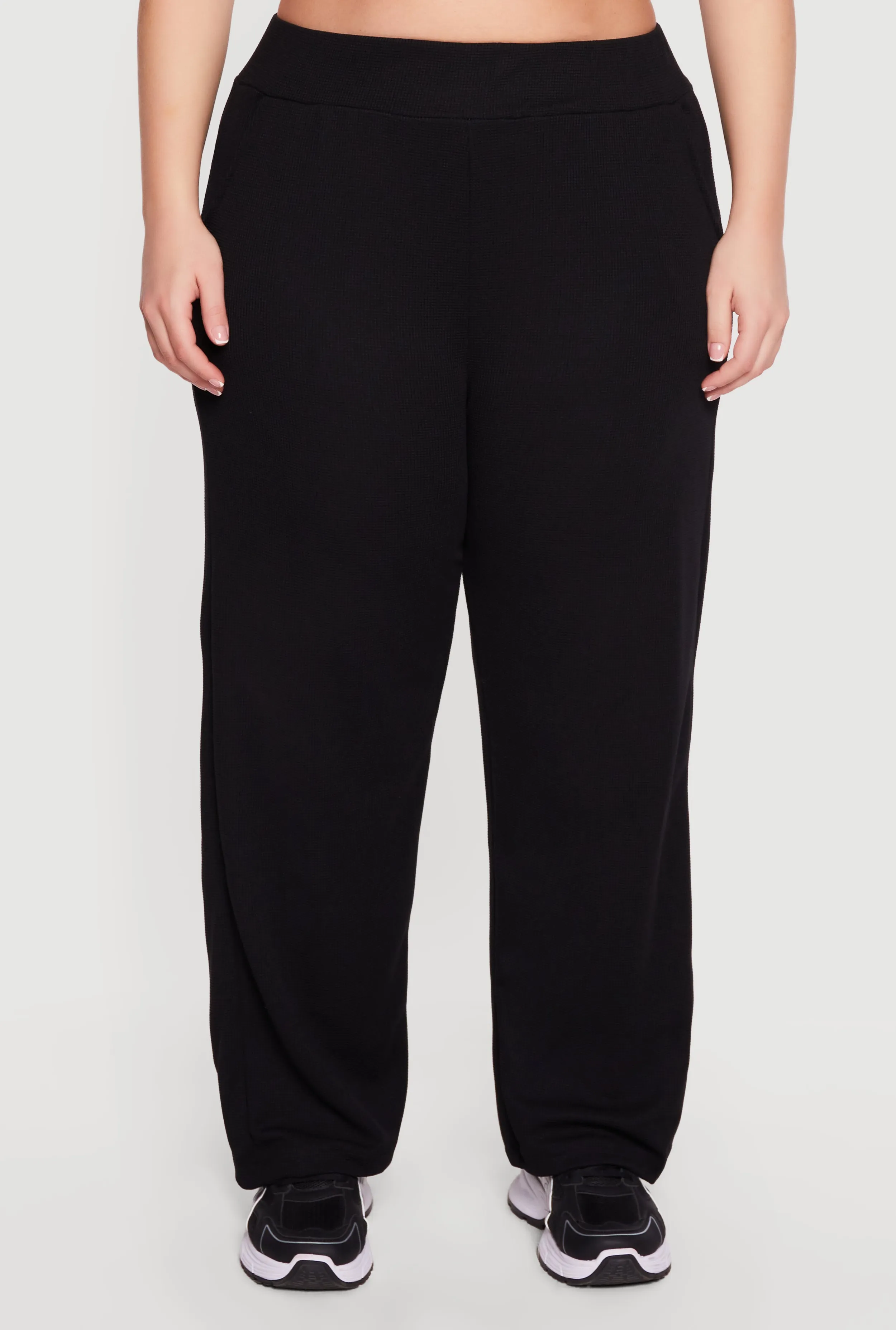 Plus Size Wide Leg Textured Knit Pants sold by Rainbow product image thumbnail 3