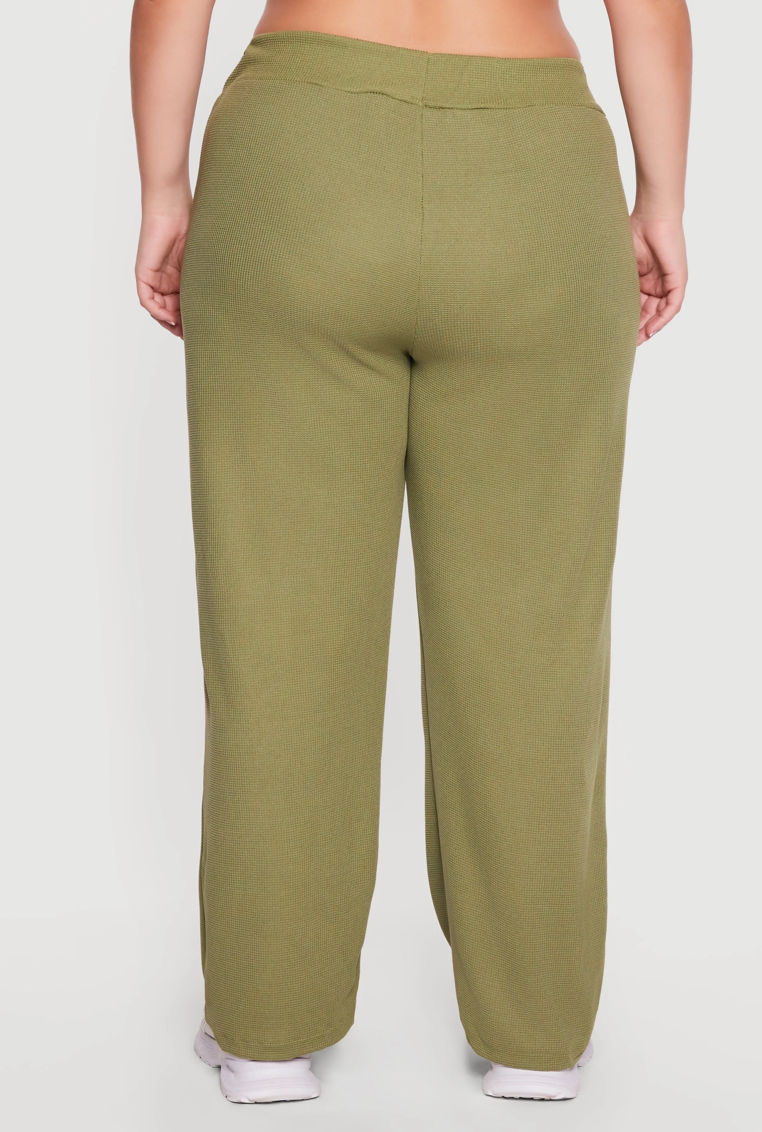 Plus Size Wide Leg Textured Knit Pants sold by Rainbow product image thumbnail 5