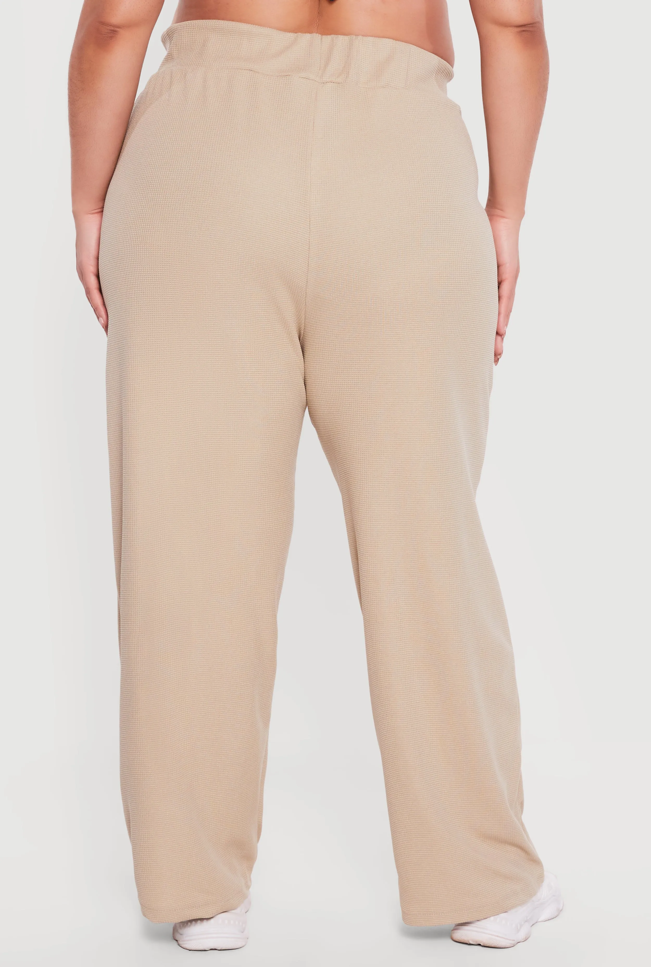 Plus Size Wide Leg Textured Knit Pants sold by Rainbow product image thumbnail 5