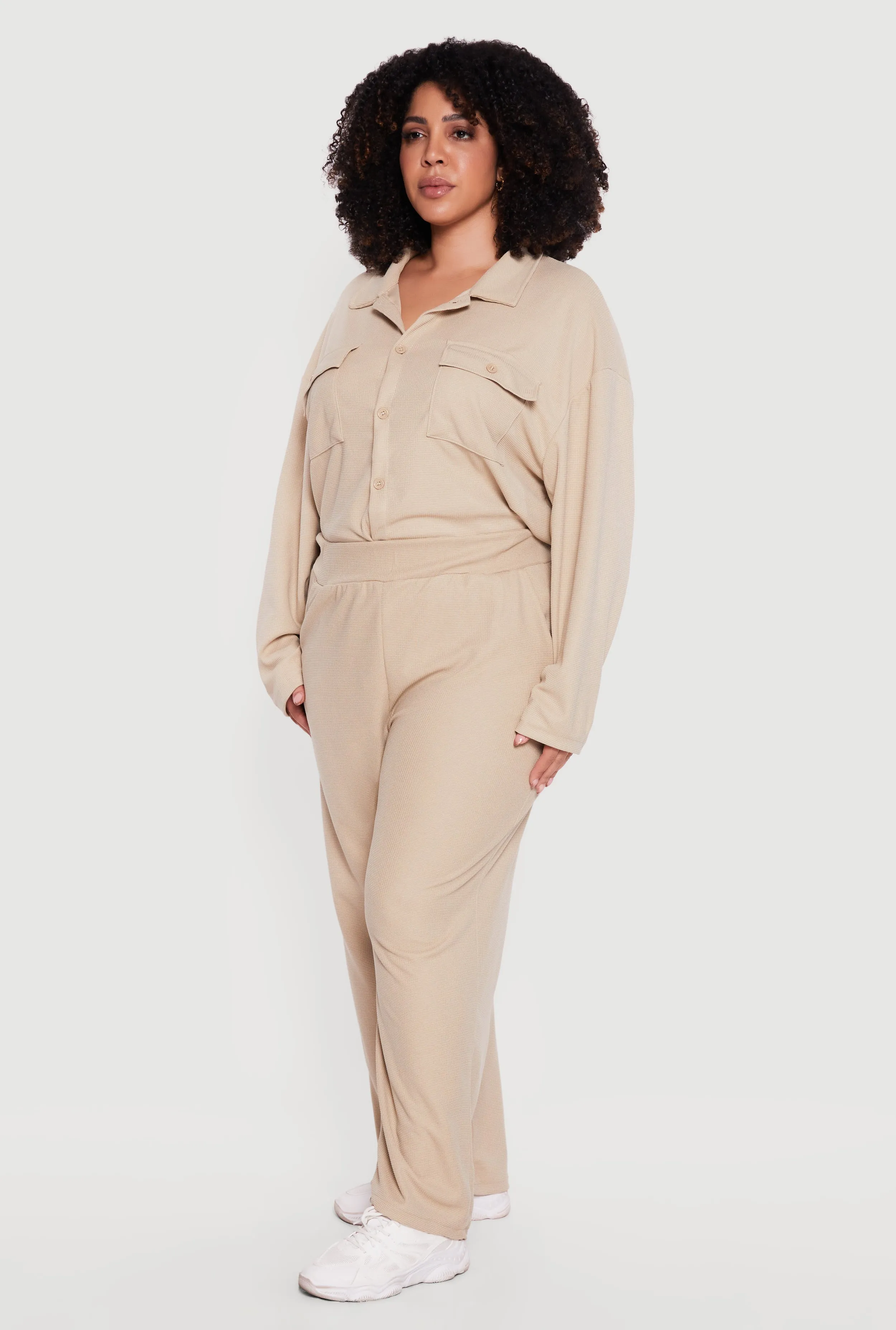 Plus Size Wide Leg Textured Knit Pants sold by Rainbow product image thumbnail 2