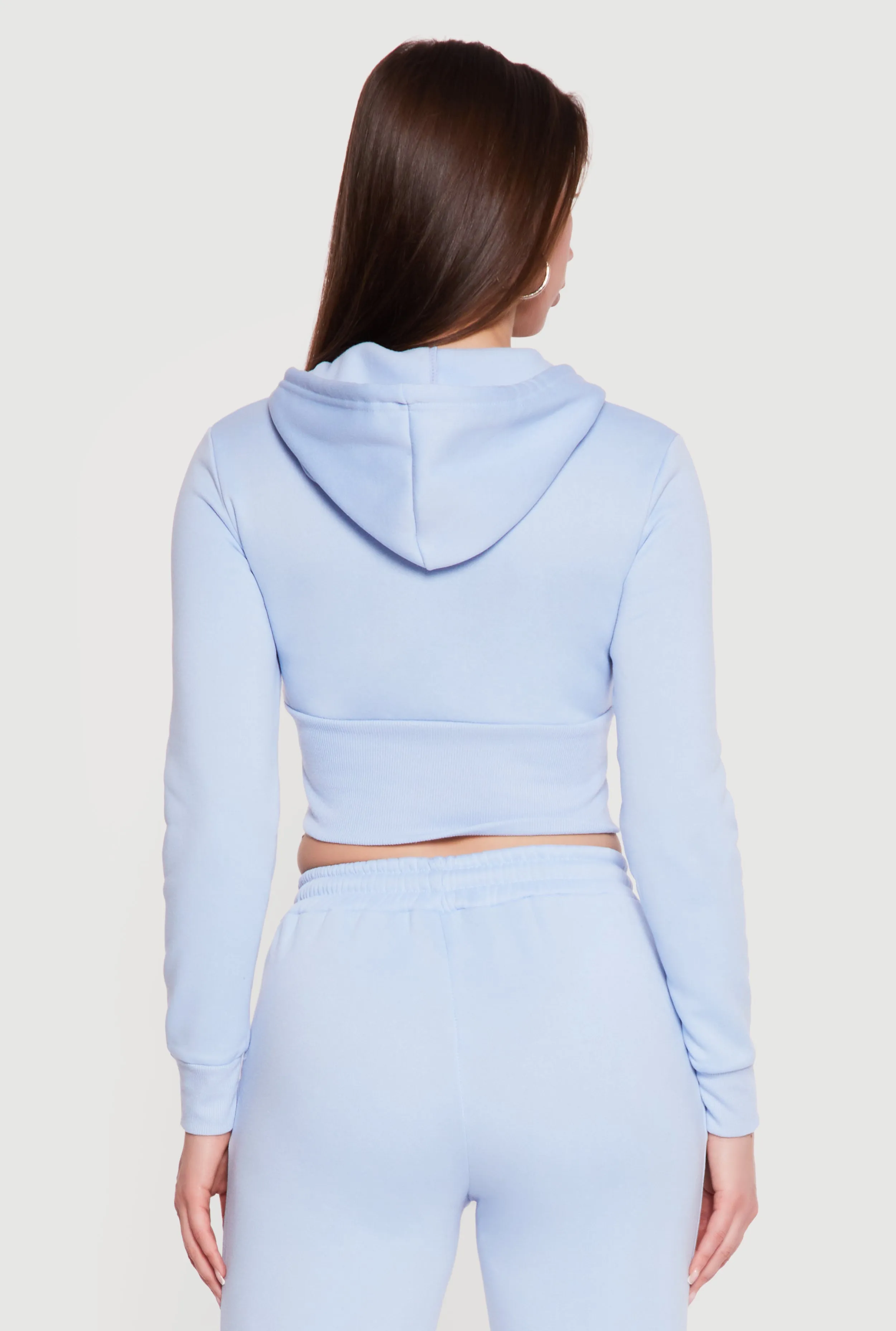 Savage Graphic Double Layered Zip Front Cropped Hoodie sold by Rainbow product image thumbnail 5