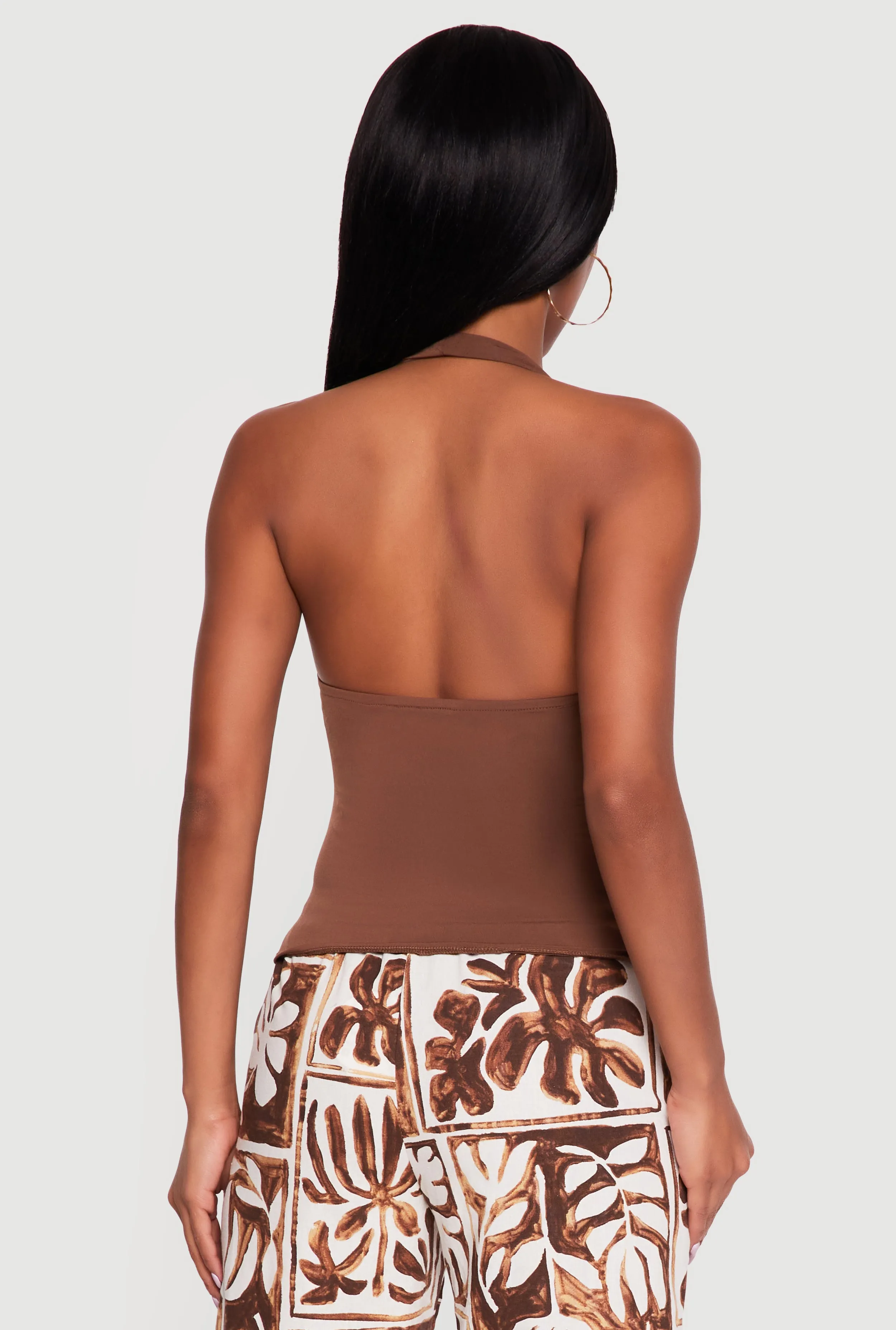 Metallic Detail Cowl Neck Halter Blouse sold by Rainbow product image thumbnail 5