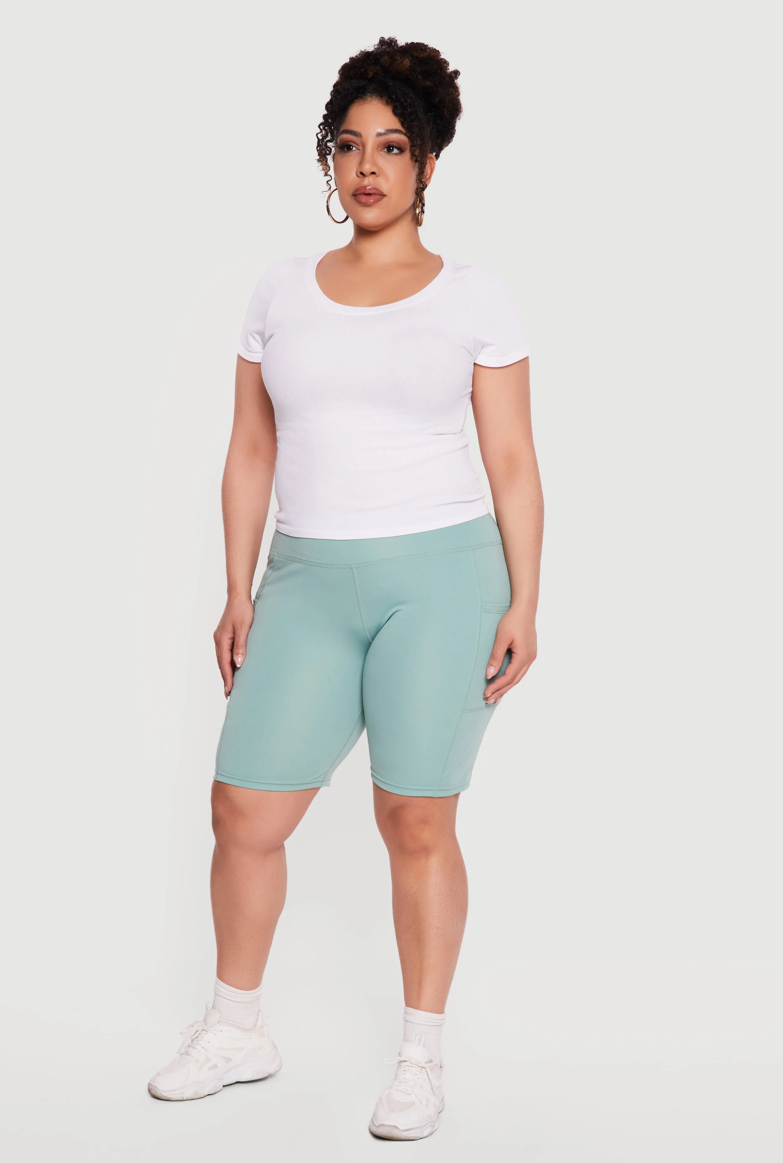 Plus Size Side Pocket Bike Shorts sold by Rainbow product image thumbnail 2