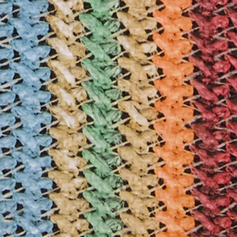 Striped Woven Envelope Handbag with Removable Strap sold by Rainbow product image thumbnail 4