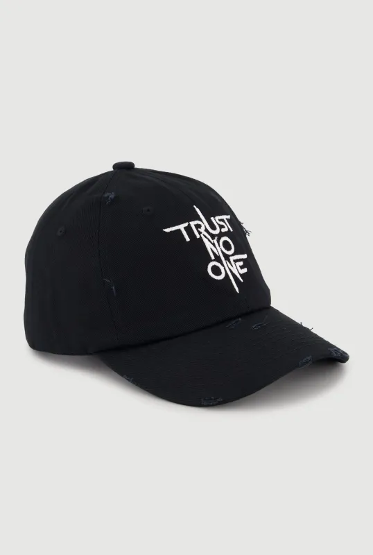 Trust No One Baseball Cap made by Rainbow