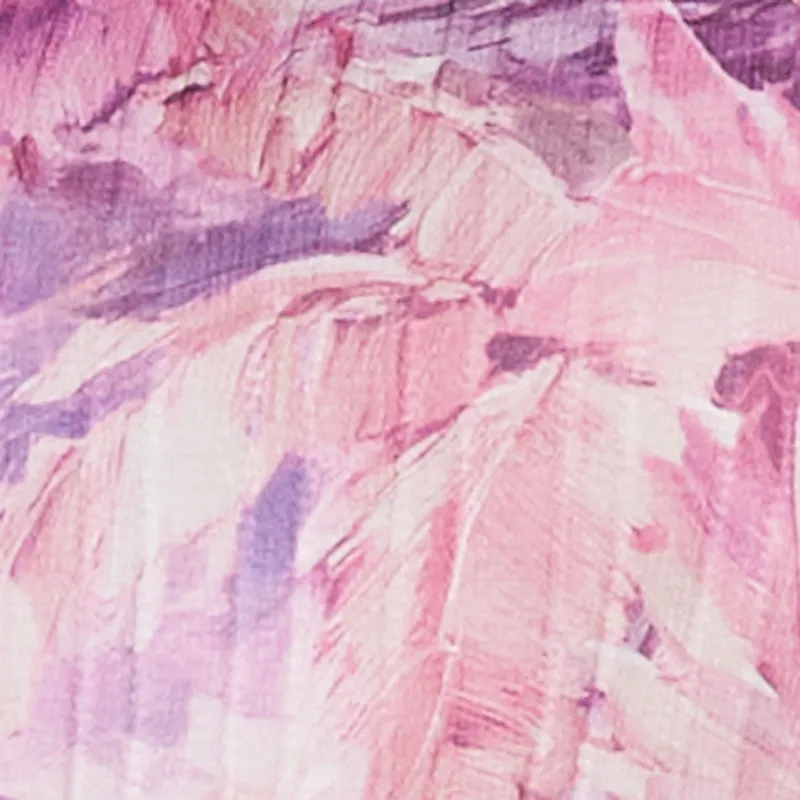 Tropical Leaf Print Cap Sleeve Crop Top sold by Rainbow product image thumbnail 4