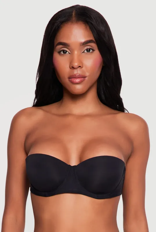 Clear Back Strap Convertible Balconette Bra made by Rainbow