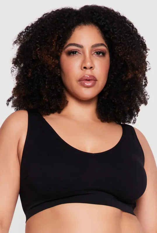 Plus Size Seamless Sports Bra made by Rainbow