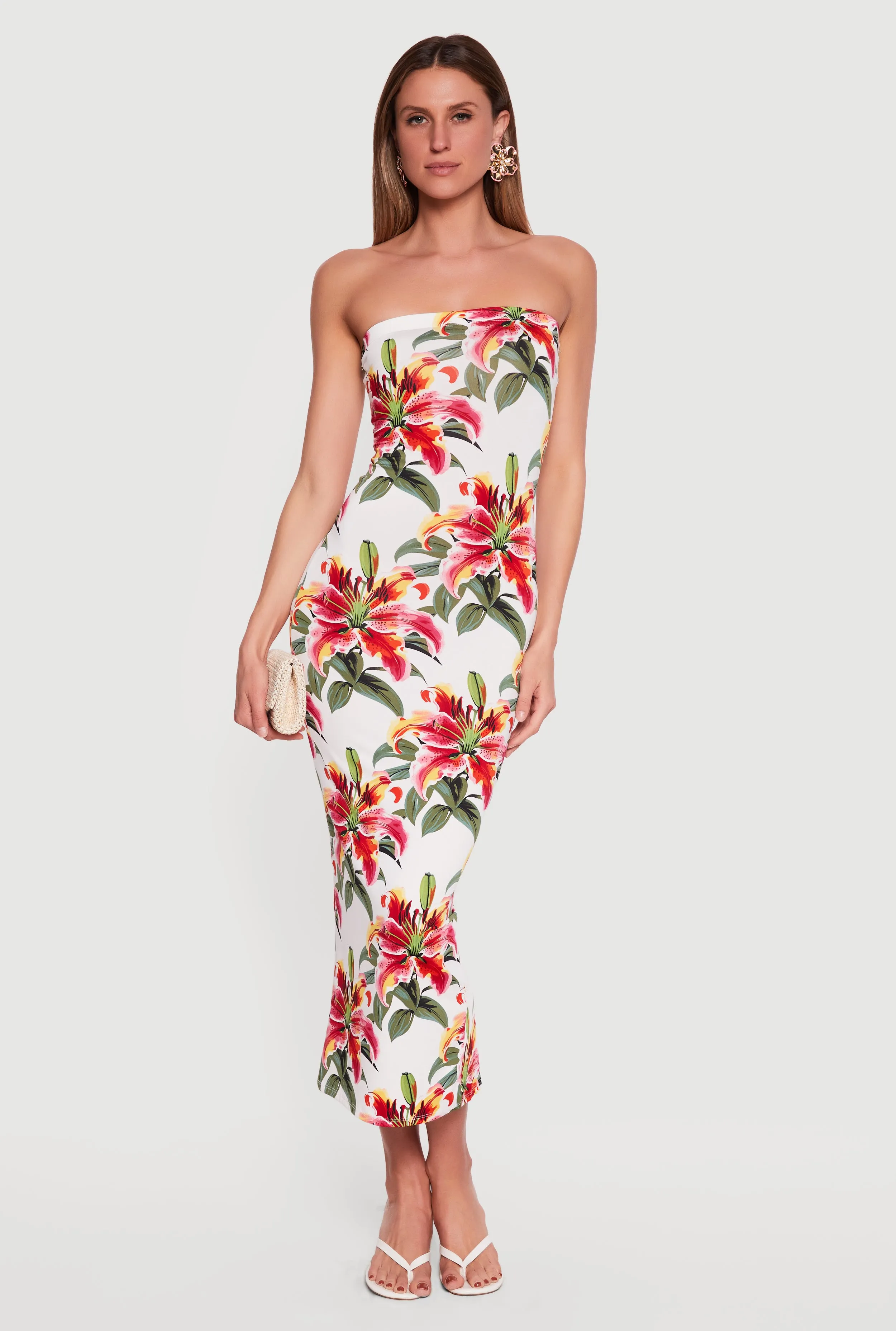 Floral Tube Maxi Dress sold by Rainbow