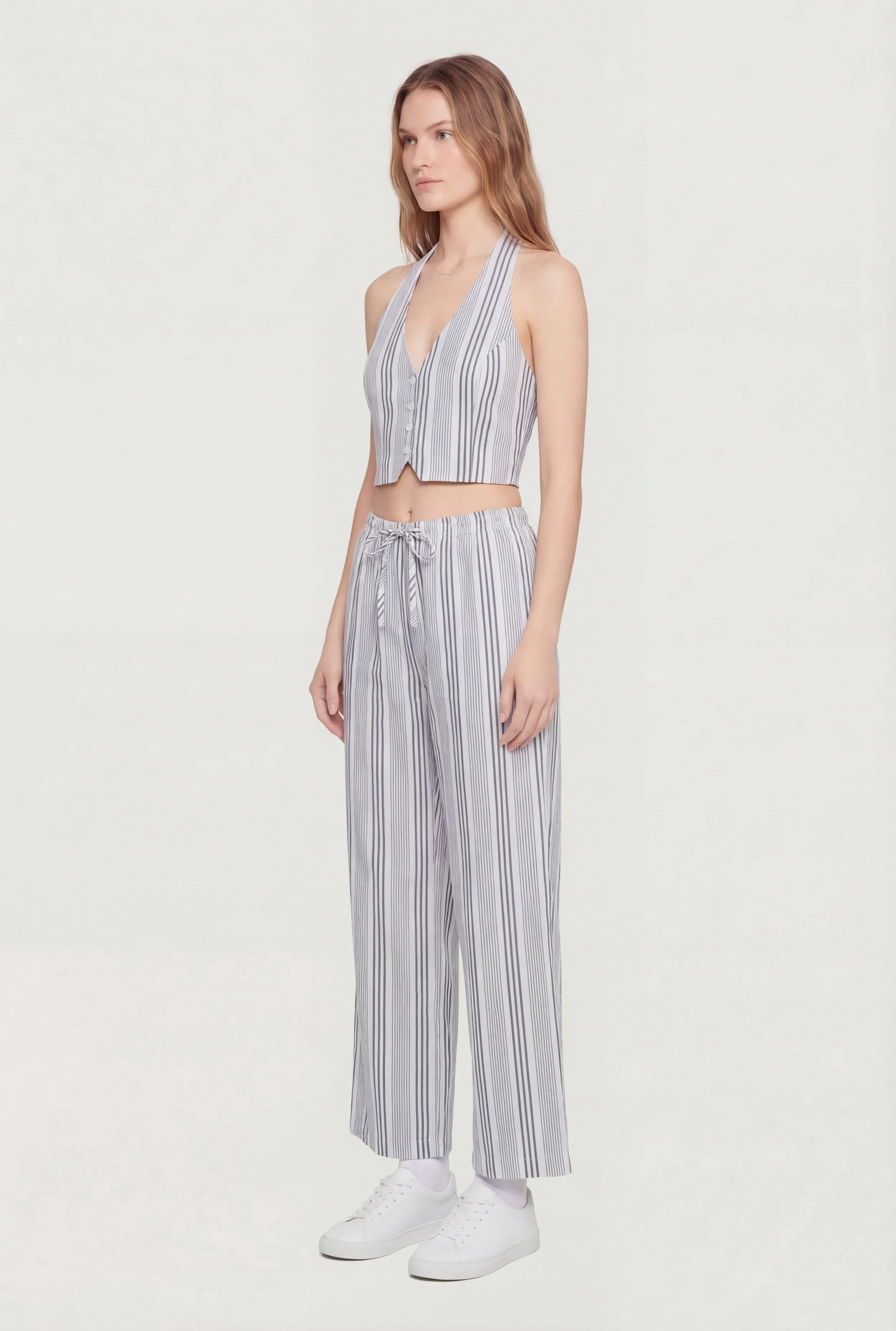 Striped Drawstring Straight Leg Pants sold by Rainbow product image thumbnail 2