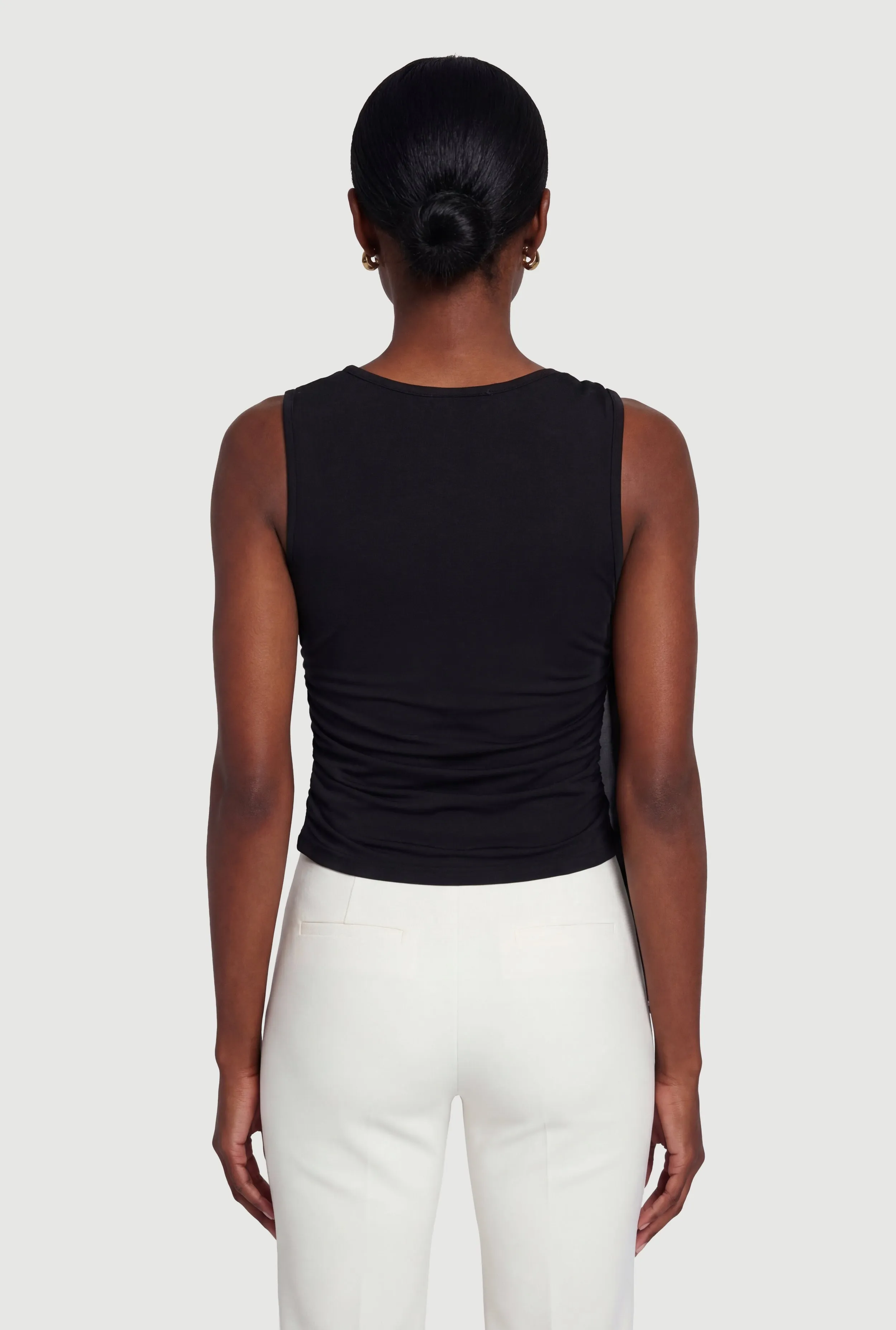 Metallic Detail Ruched Side Scarf Top sold by Rainbow product image thumbnail 5