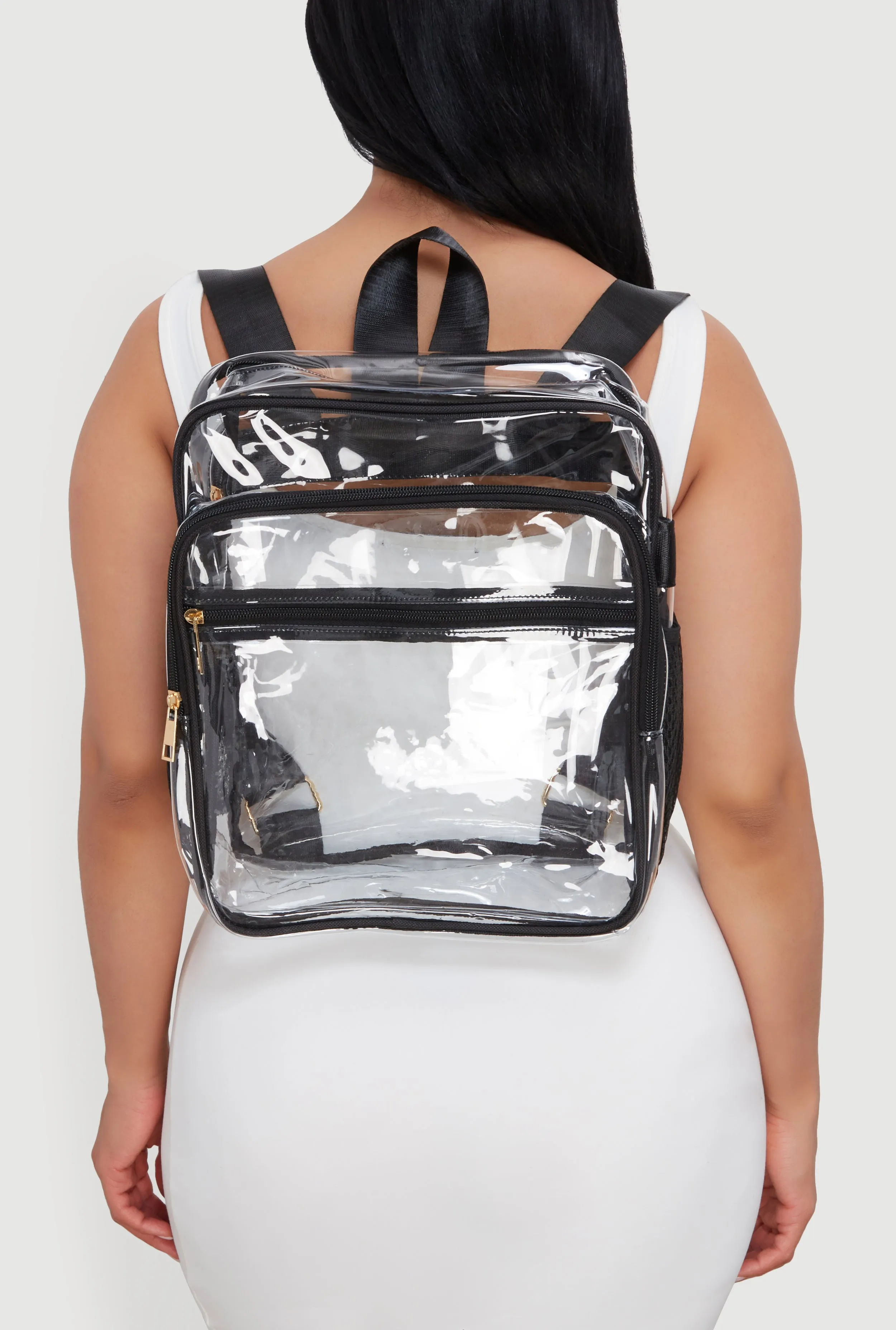 Transparent Backpack with Contrast Trim sold by Rainbow product image thumbnail 3