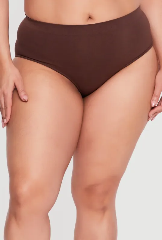 Plus Size Seamless Bikini Panty made by Rainbow