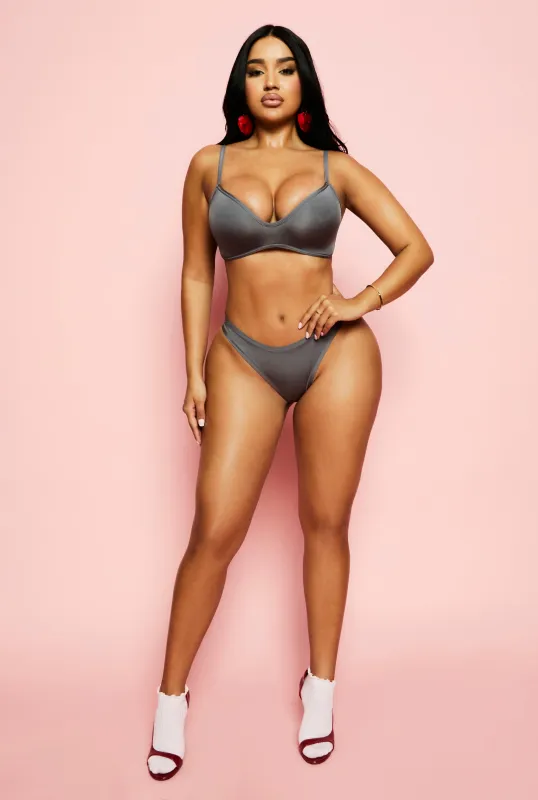 R Collection Shinny Microfiber Thong made by Rainbow