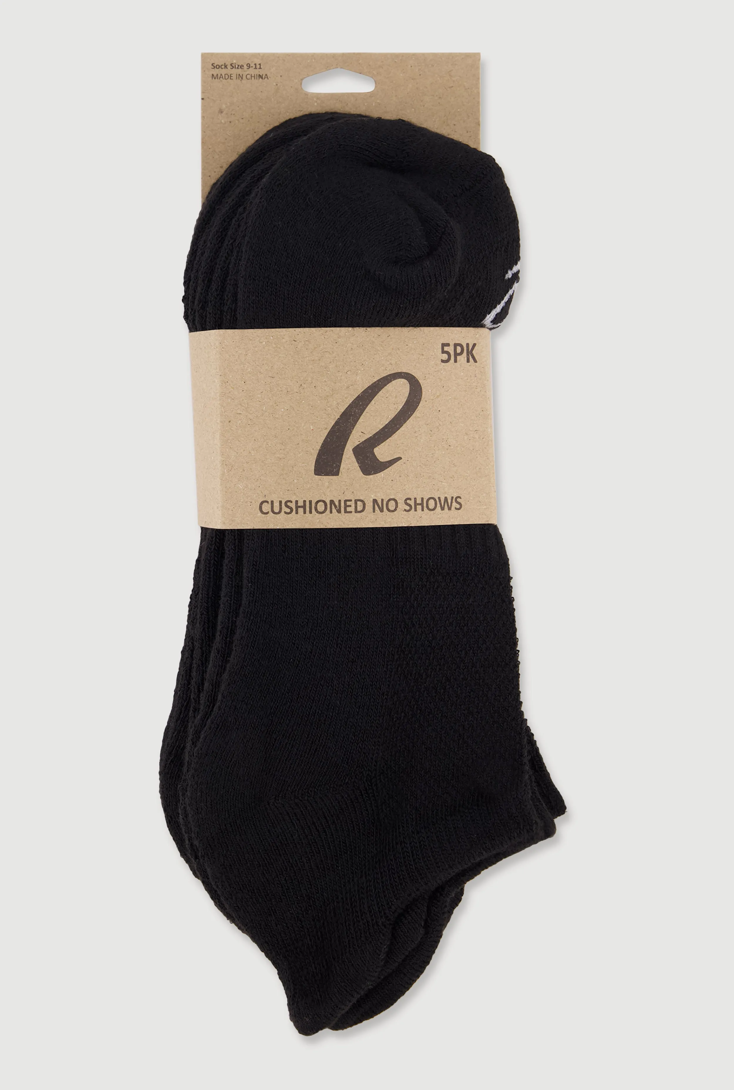 R Collection Cushioned No Show Socks 5 Pack sold by Rainbow product image thumbnail 5