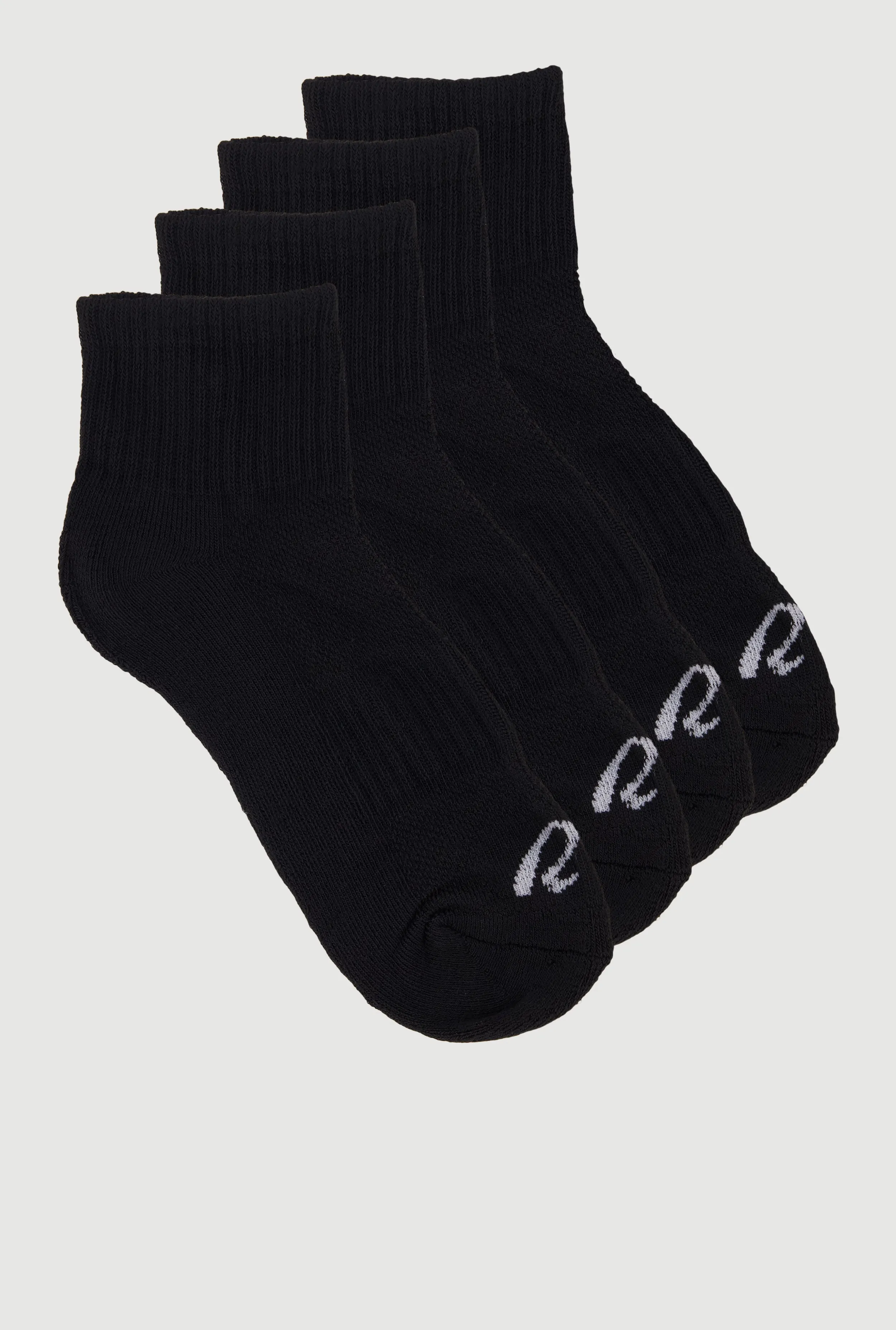 R Collection Cushioned Quarter Socks 4 Pack sold by Rainbow