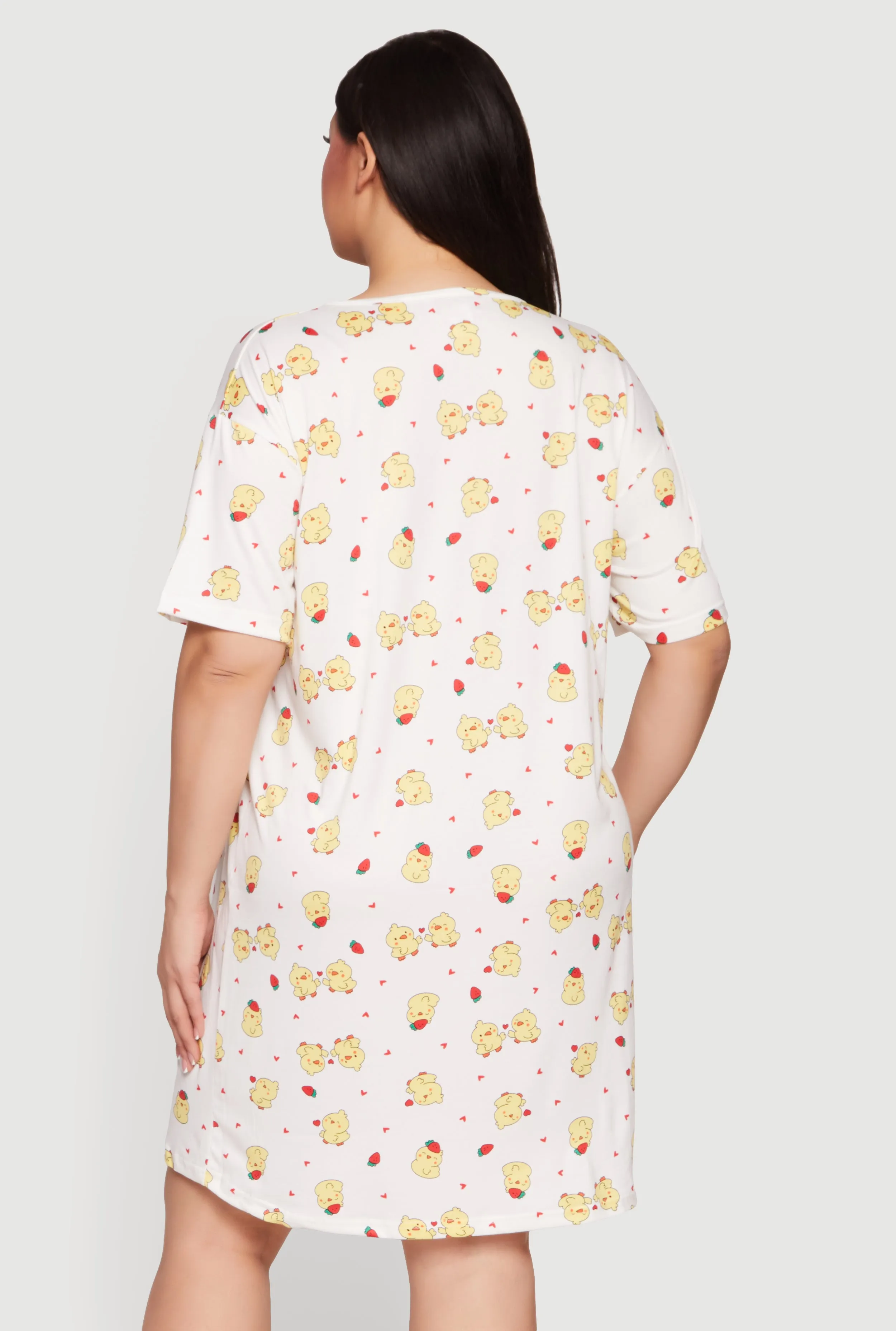 Plus Size Side Chick Graphic Sleepshirt sold by Rainbow product image thumbnail 2