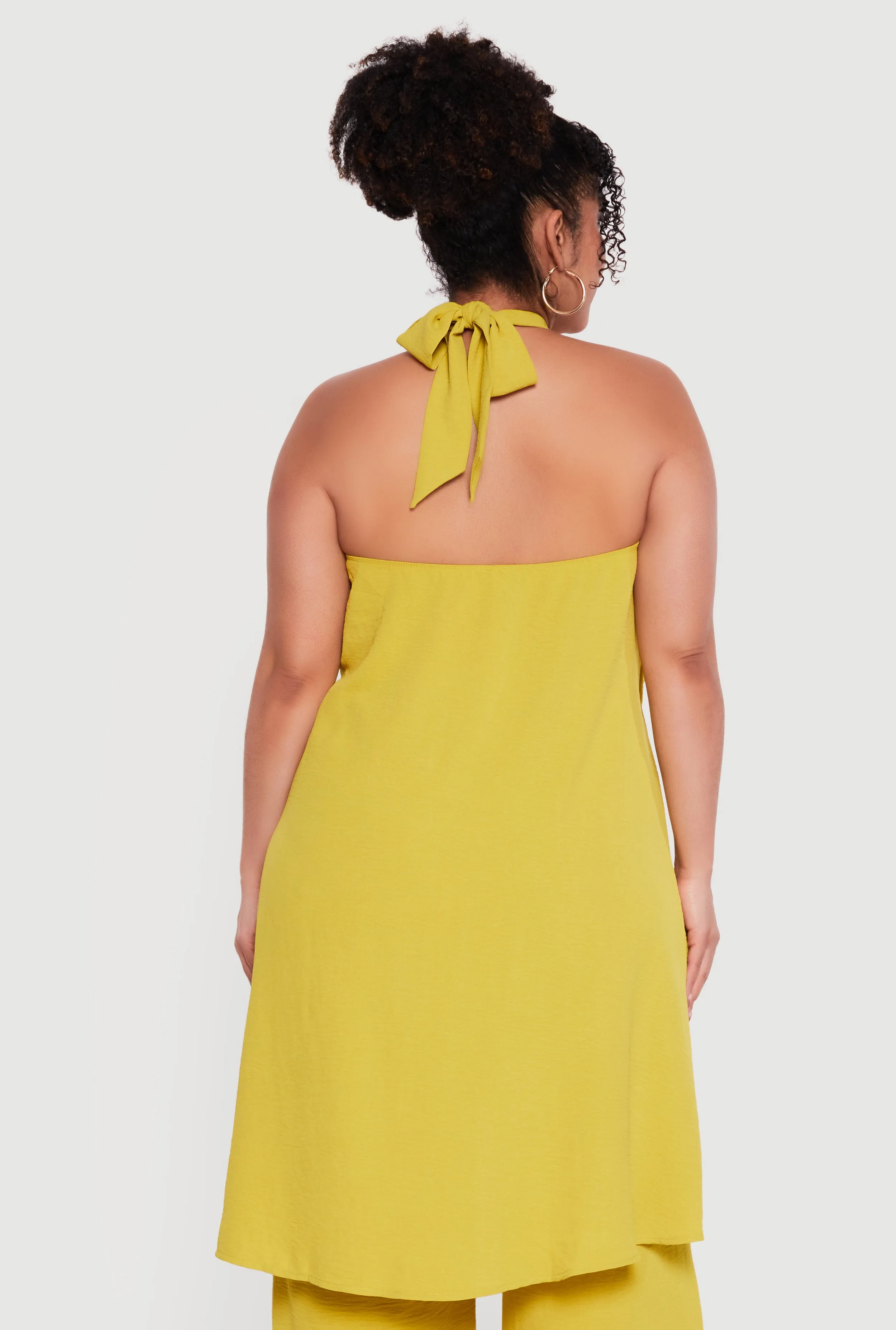 Plus Size Crepe Knit Halter Tunic Blouse sold by Rainbow product image thumbnail 5