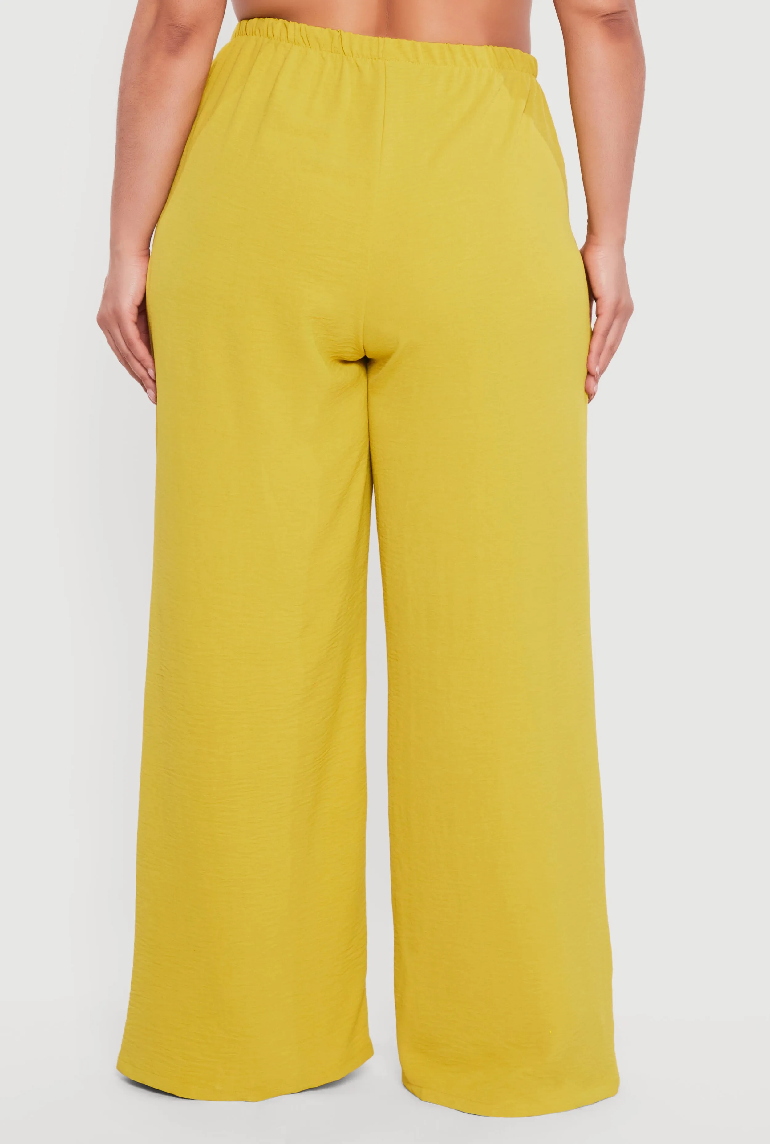 Plus Size Wide Leg High Waisted Dress Pants sold by Rainbow product image thumbnail 5