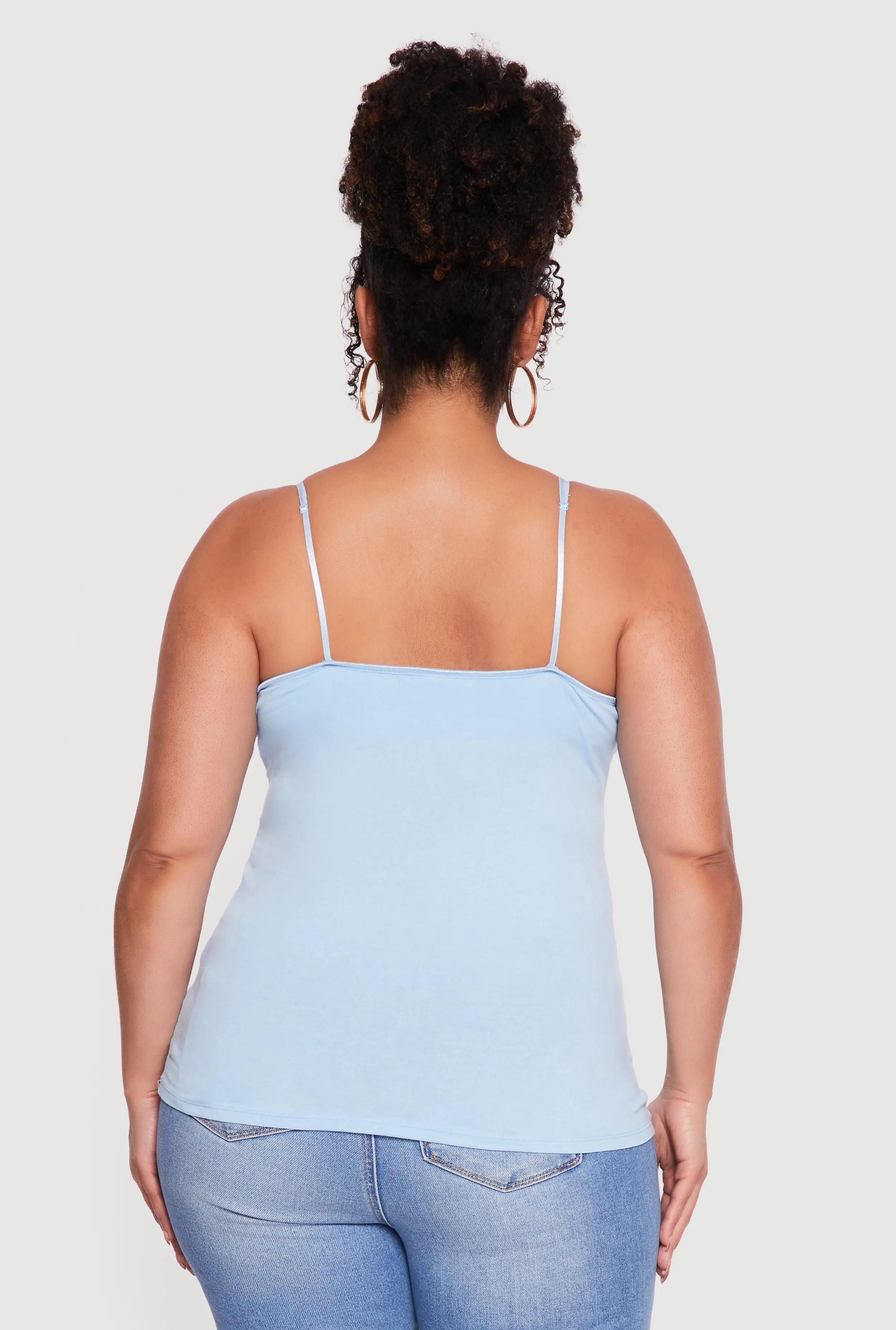 Plus Size Scoop Neck Shelf Bra Cami sold by Rainbow product image thumbnail 5