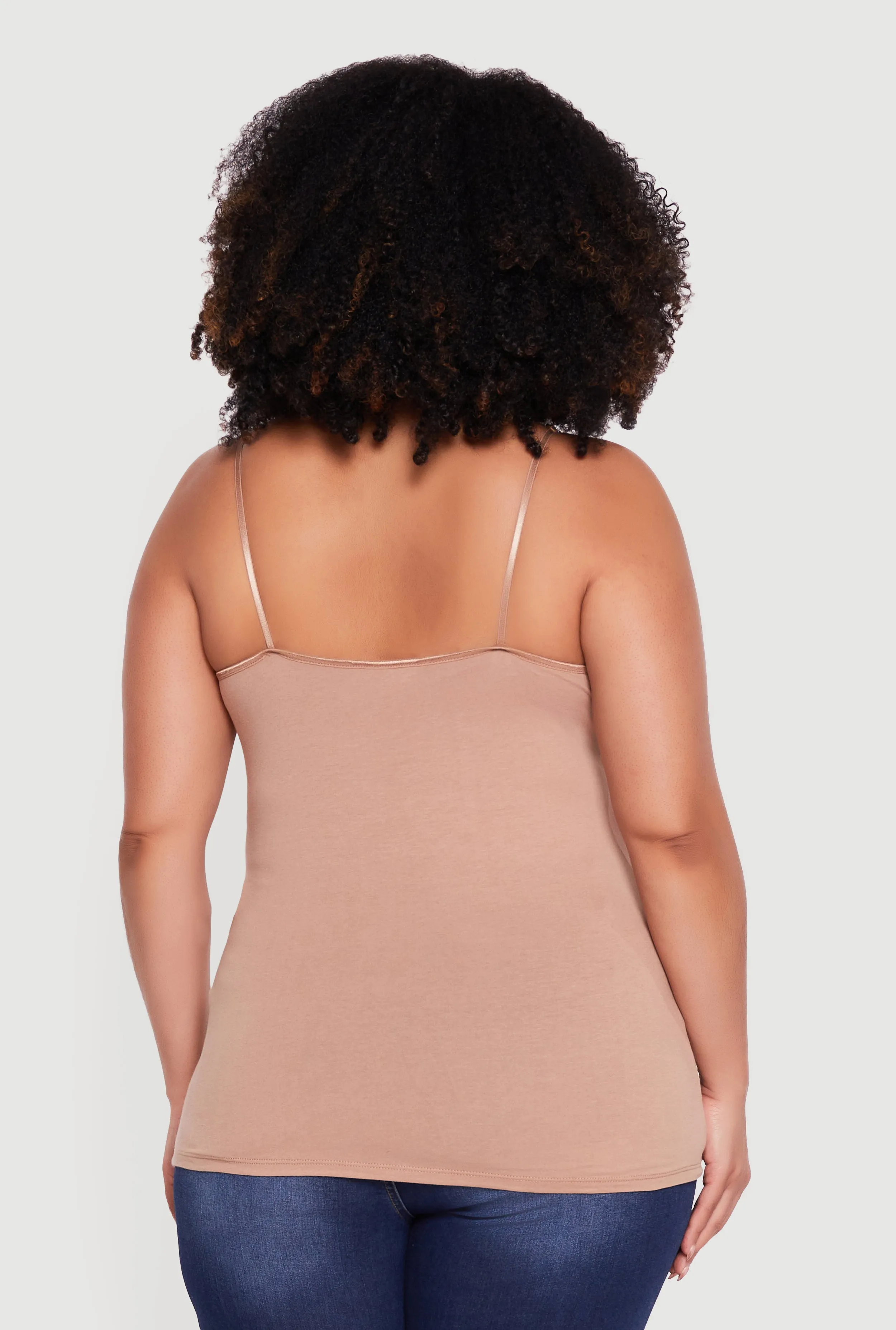 Plus Size Scoop Neck Shelf Bra Cami sold by Rainbow product image thumbnail 5