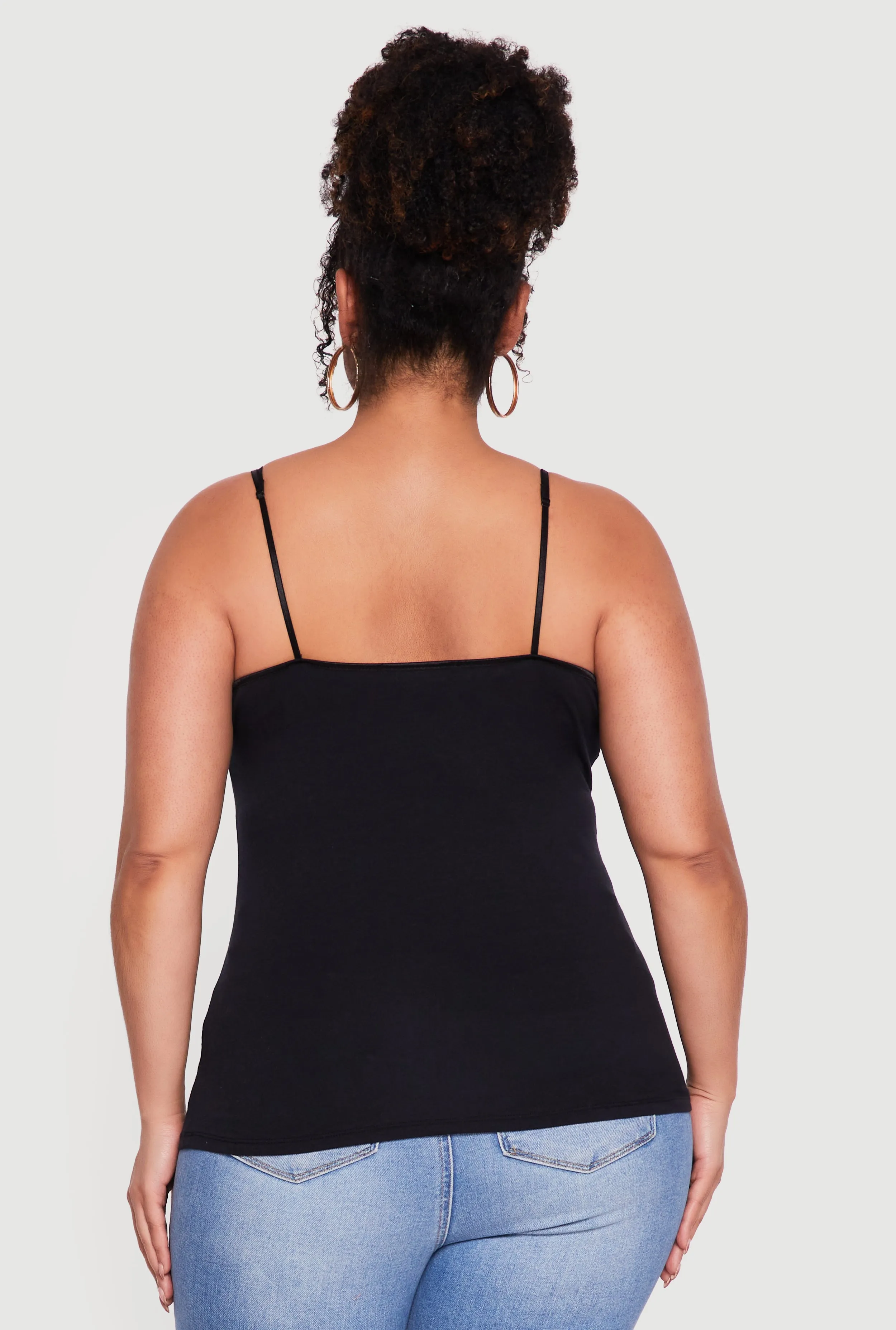 Plus Size Scoop Neck Shelf Bra Cami sold by Rainbow product image thumbnail 5