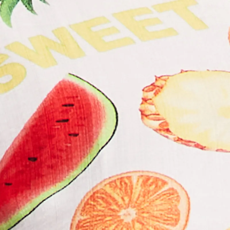 Plus Size Fruit Print Patterned Collared Shirt sold by Rainbow product image thumbnail 4