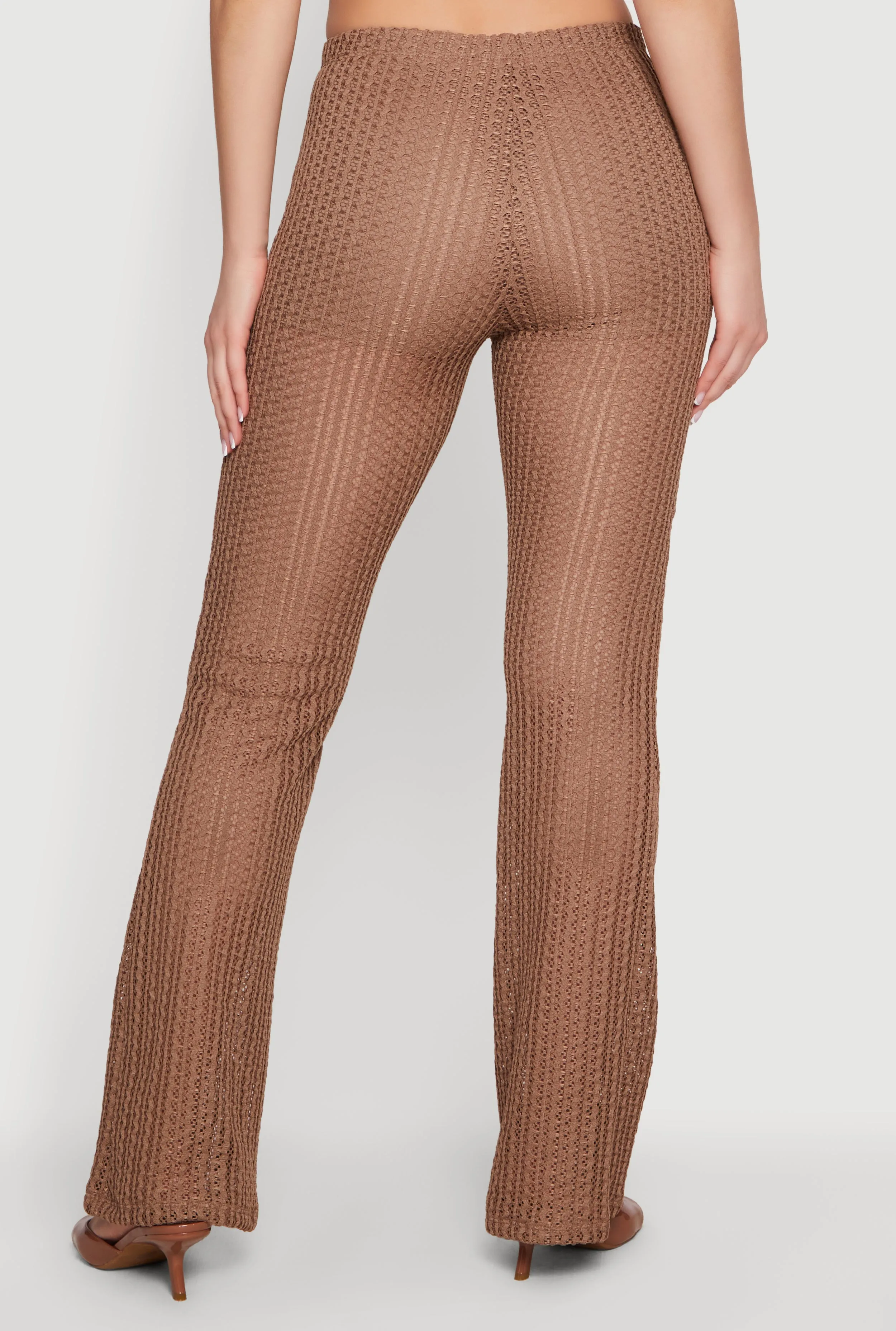 Textured Knit Pull On Bootcut Casual Pants sold by Rainbow product image thumbnail 5