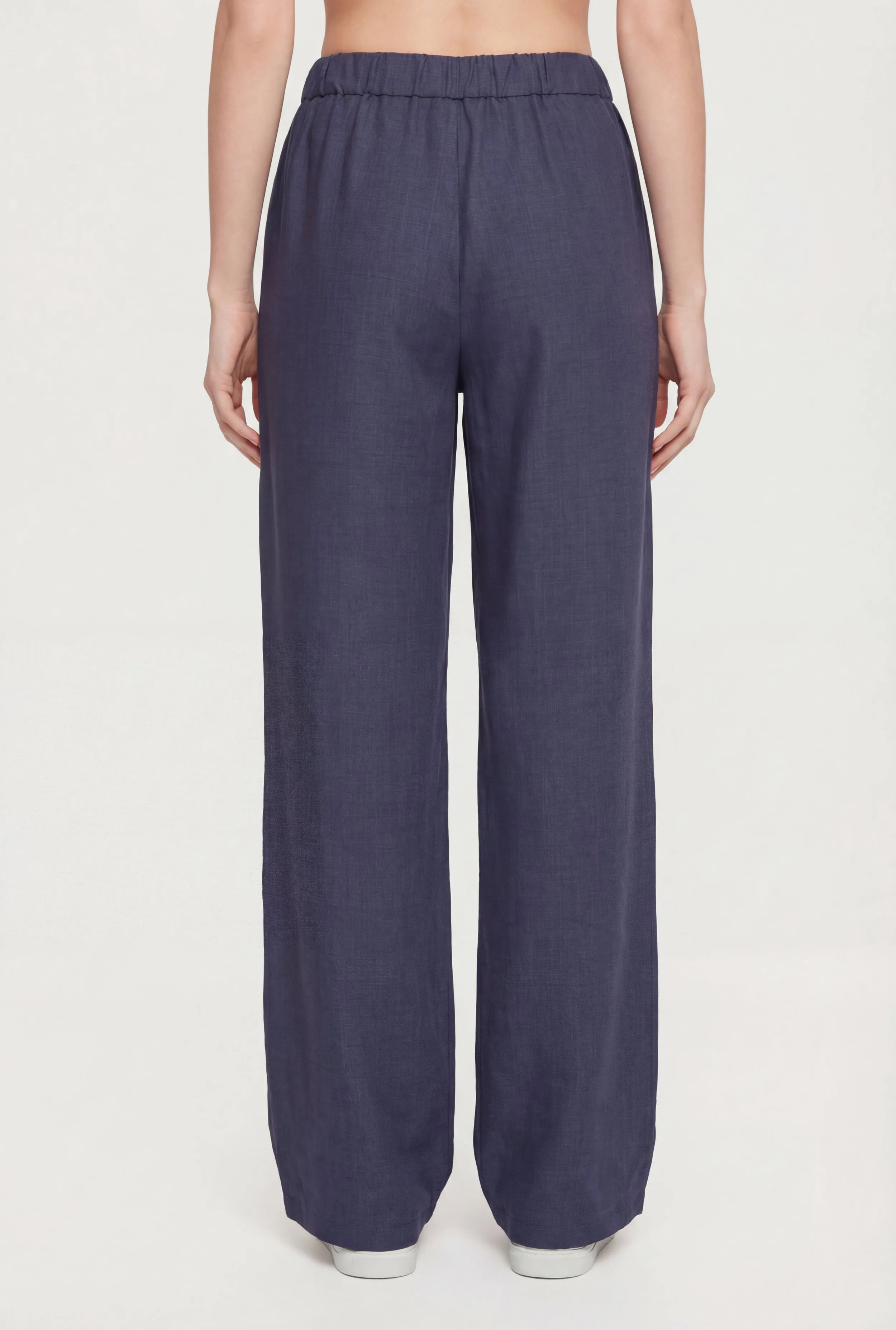 Solid High Waisted Wide Leg Pull On Pants sold by Rainbow product image thumbnail 5