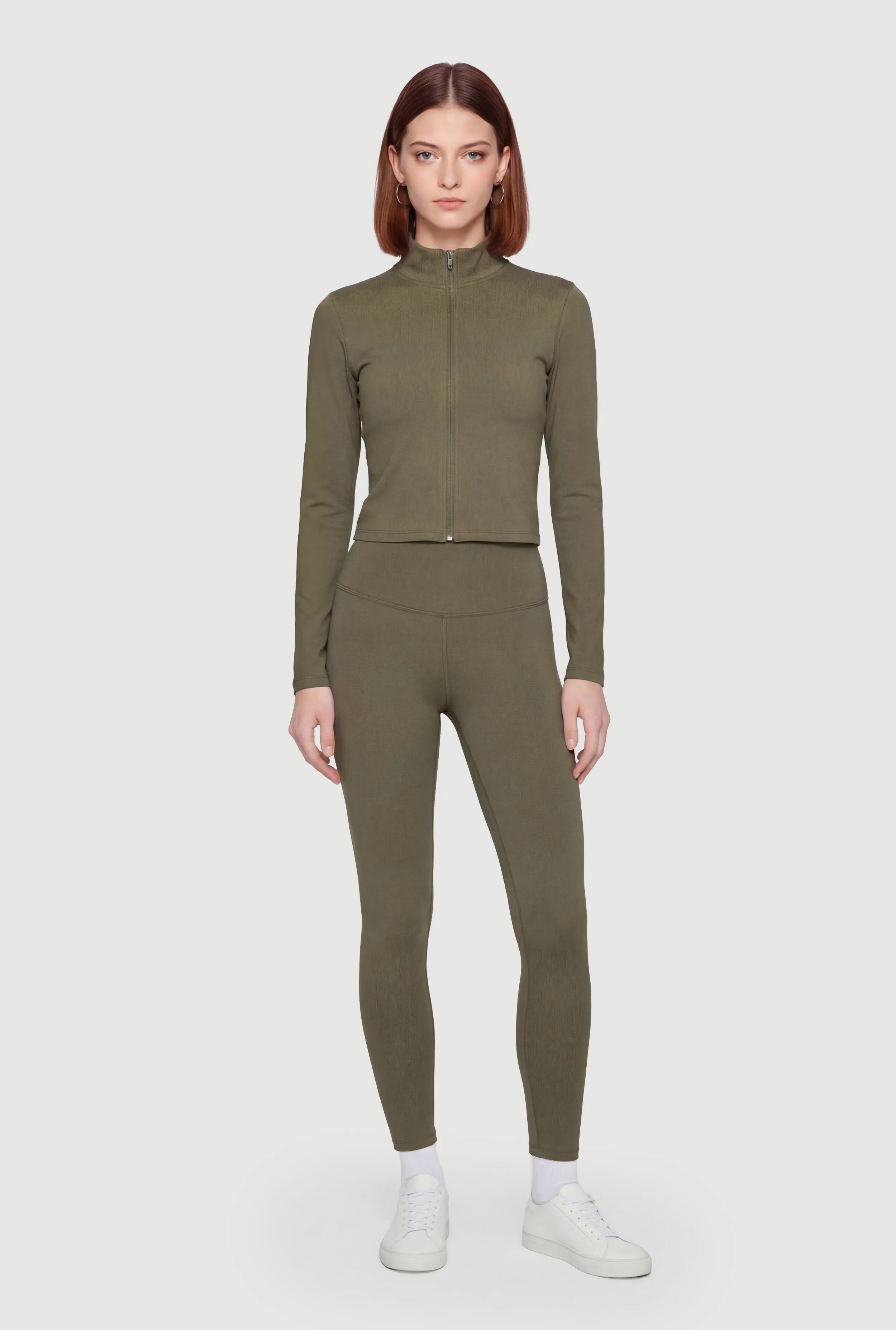 Mock Neck Zip Front Active Jacket sold by Rainbow product image thumbnail 2