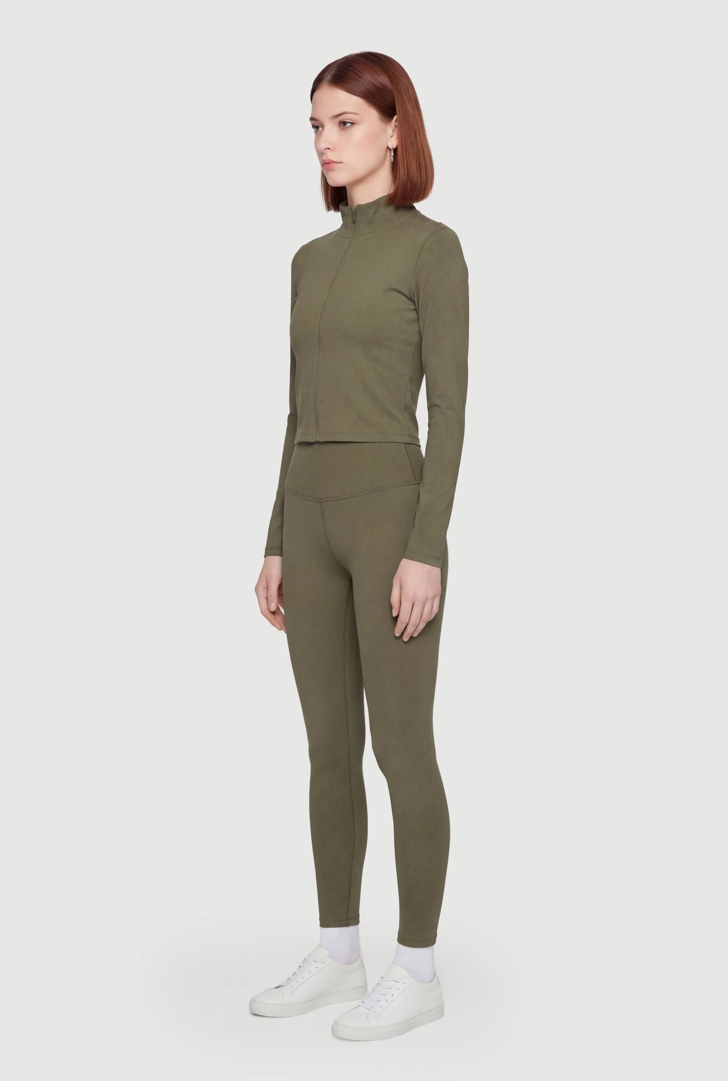 Mock Neck Zip Front Active Jacket sold by Rainbow product image thumbnail 3