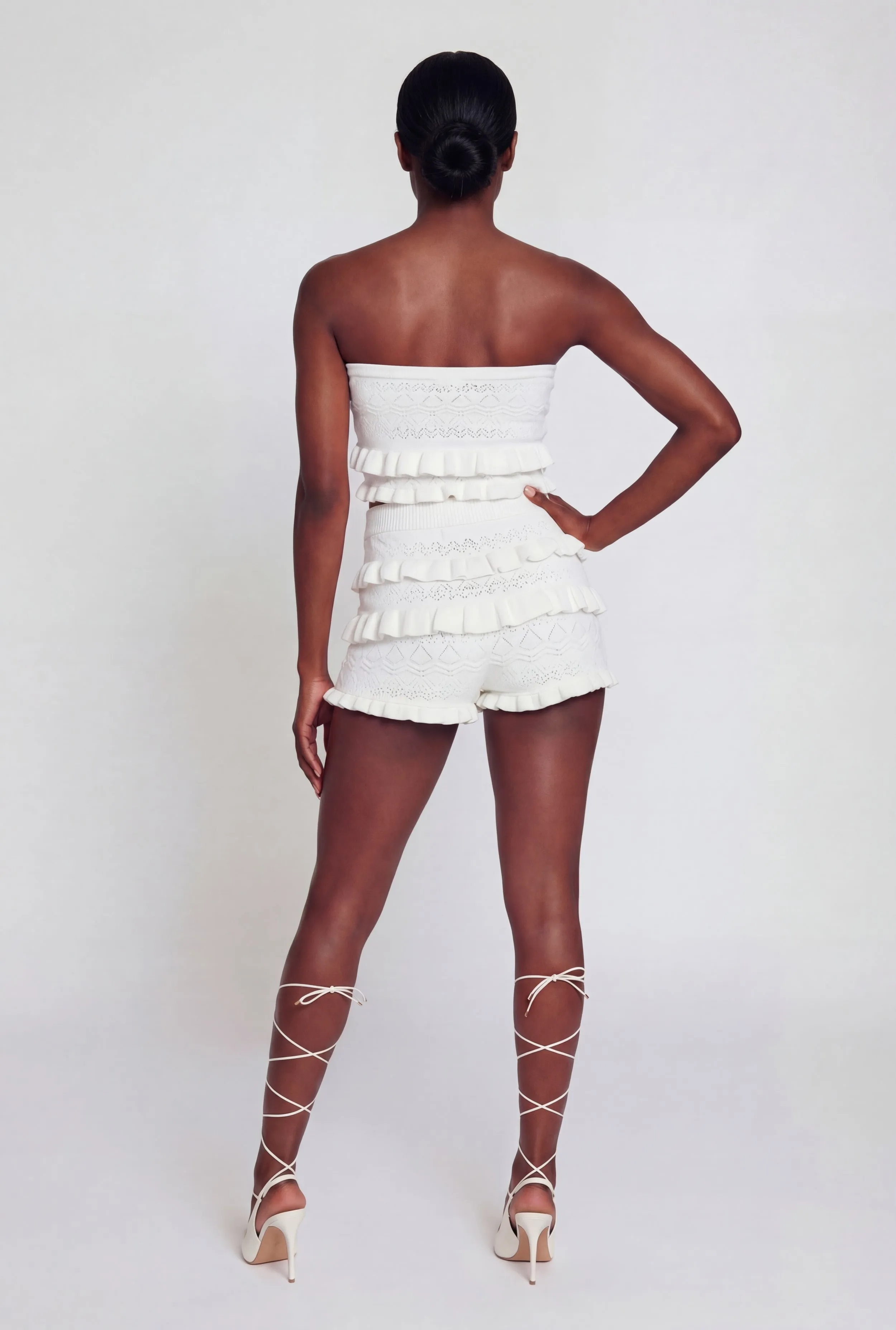 Pointelle Knit Ruffle Trim Shorts sold by Rainbow product image thumbnail 5