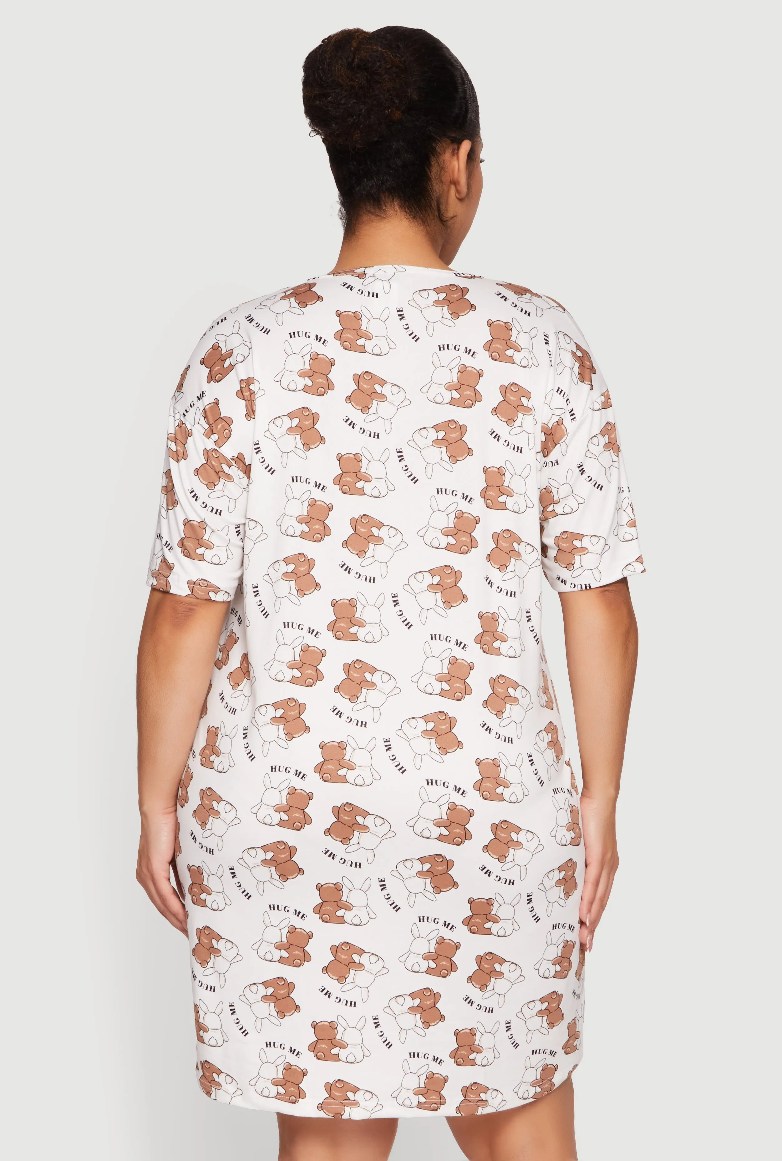 Plus Size Shut Up and Hug Me Graphic Sleepshirt sold by Rainbow product image thumbnail 2