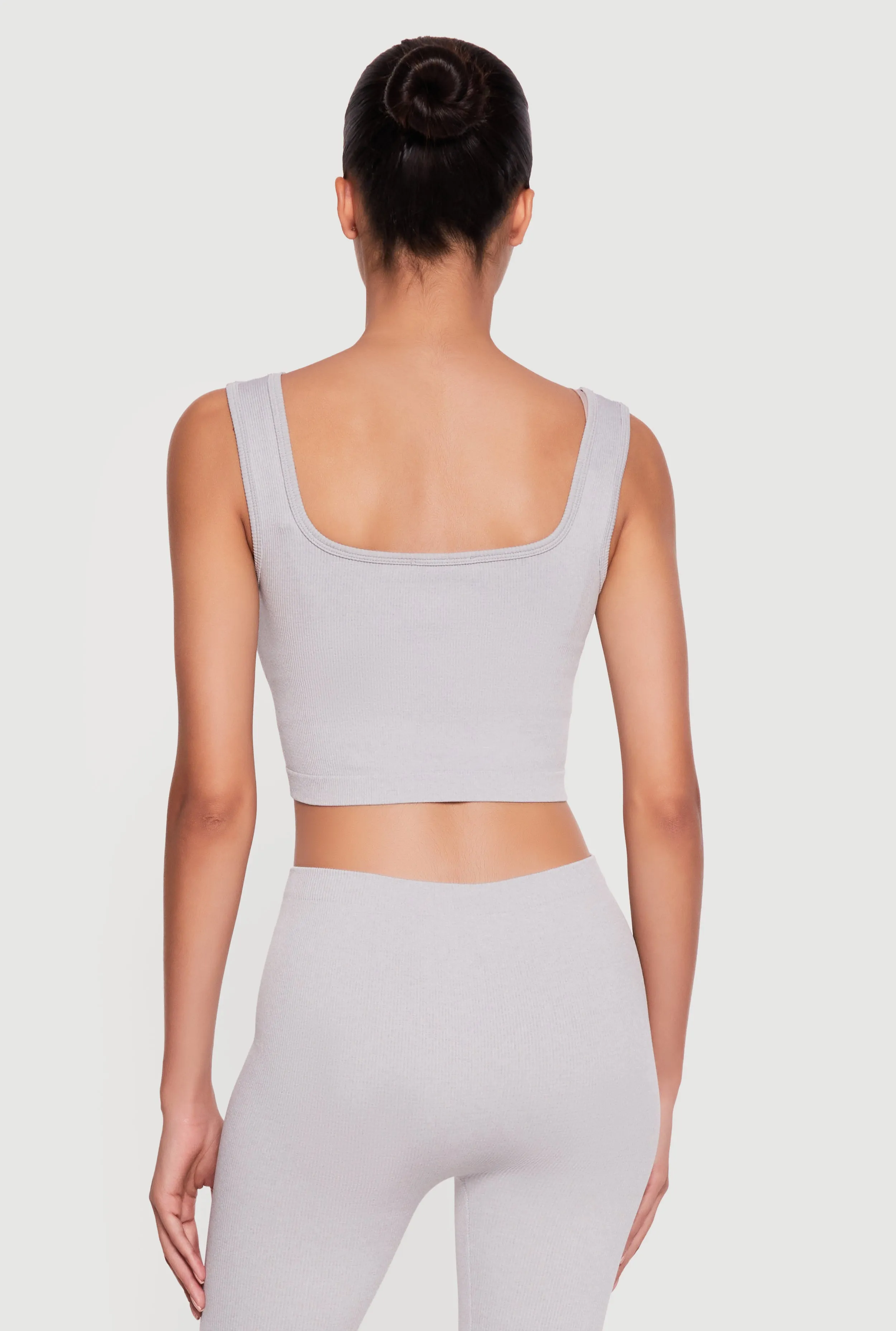 Seamless Rib Knit Cropped Tank Top sold by Rainbow product image thumbnail 5