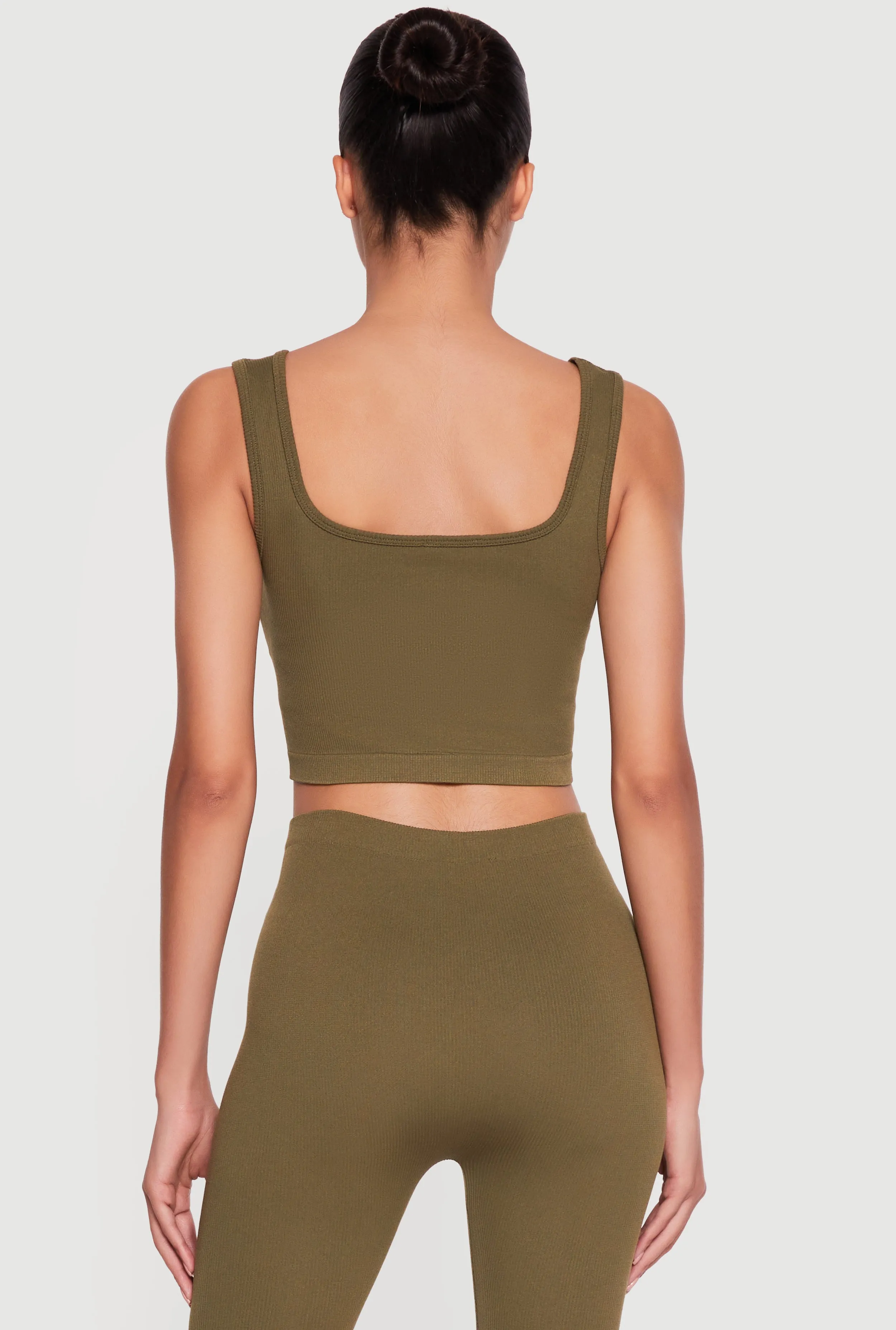 Seamless Rib Knit Cropped Tank Top sold by Rainbow product image thumbnail 5