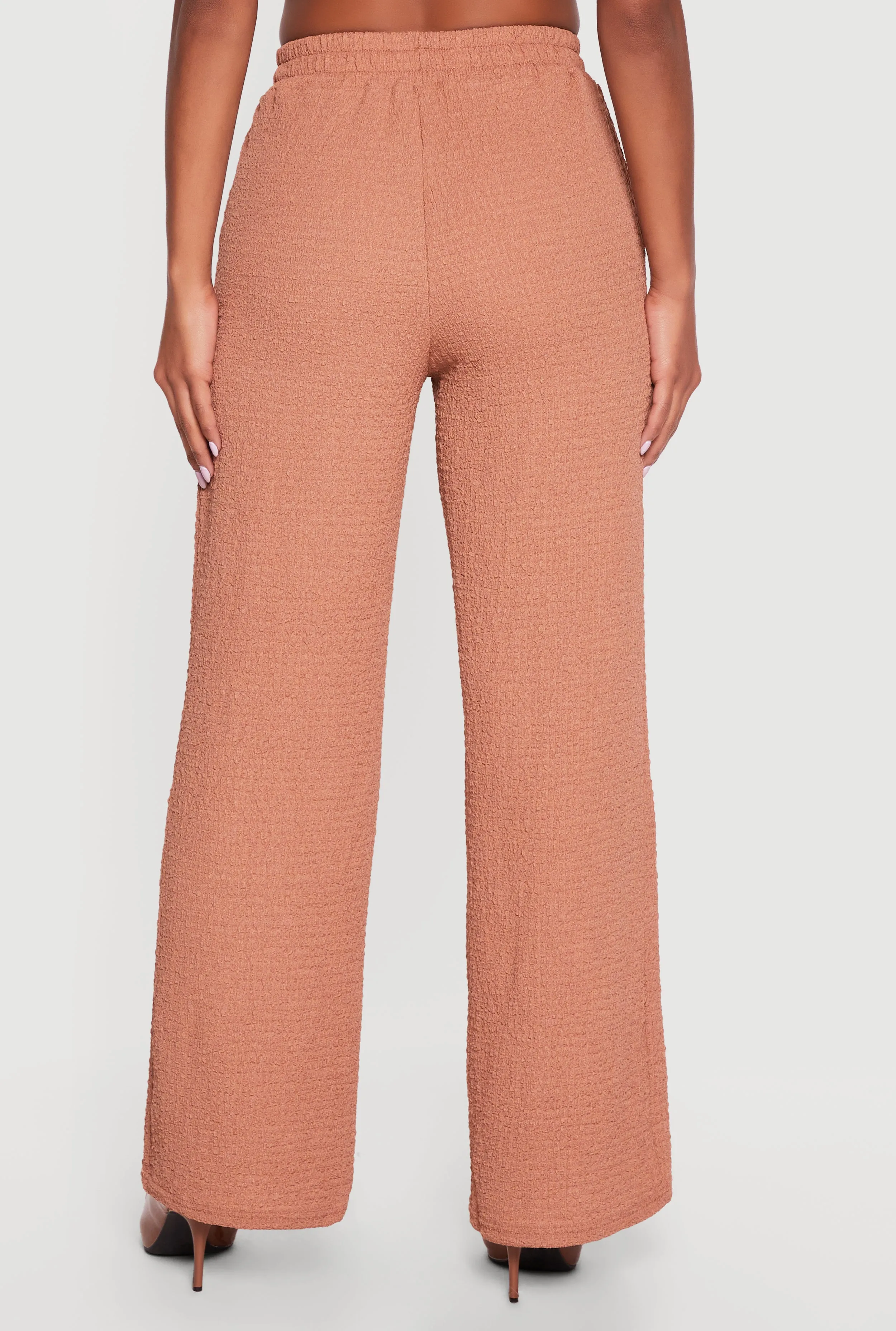 Textured Knit Wide Leg Pull On Pants sold by Rainbow product image thumbnail 5