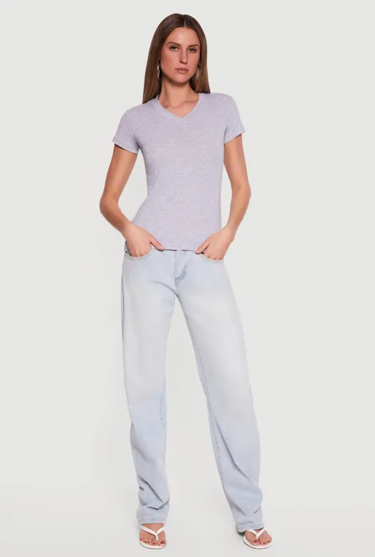 Short Sleeve V-Neck T-Shirt made by Rainbow