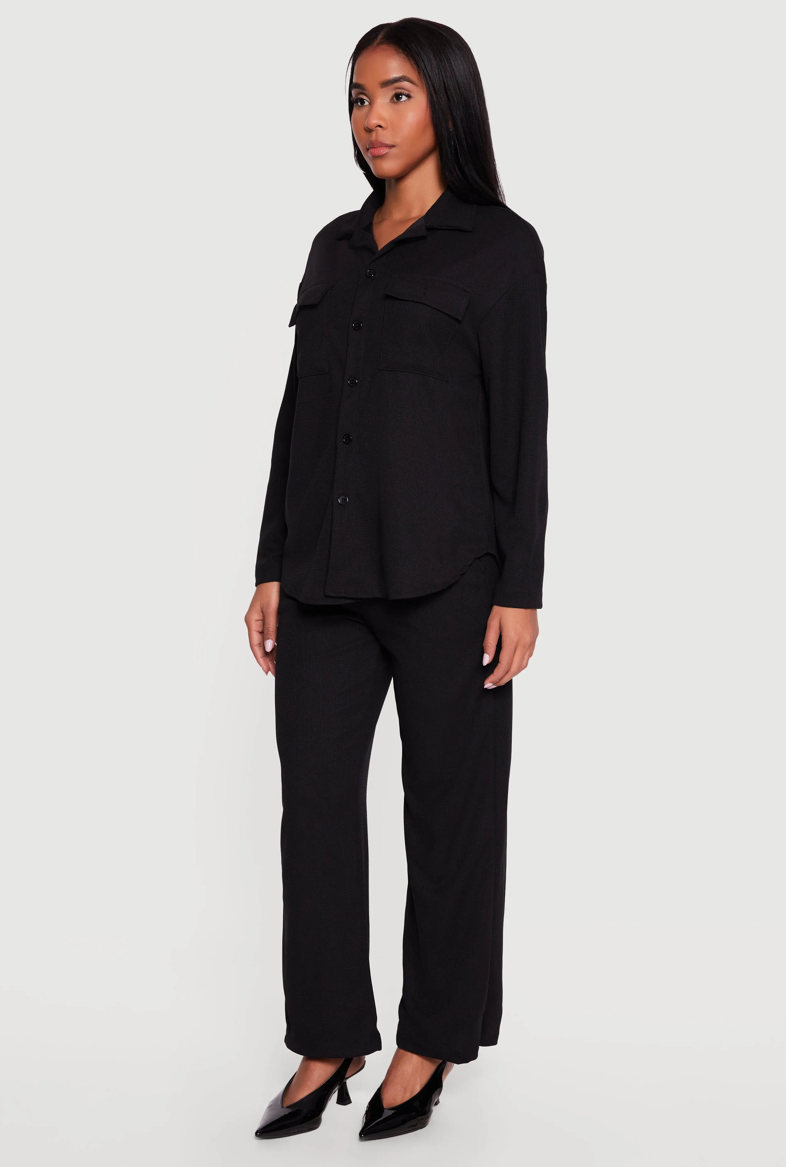 Textured Knit Wide Leg Pants sold by Rainbow product image thumbnail 2